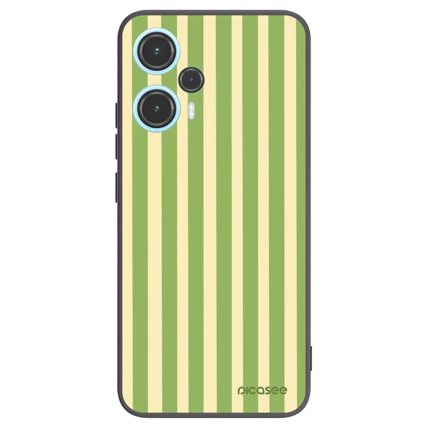 Picasee silikonski črni ovitek za Xiaomi Poco F5 - Lines Matcha