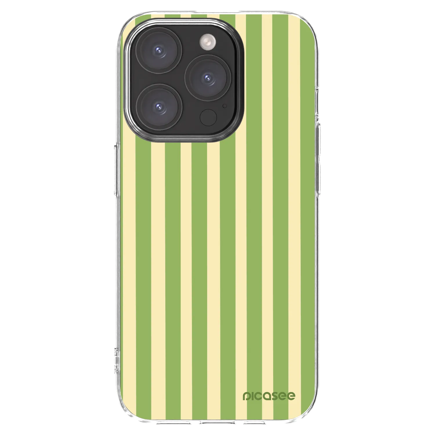 Picasee silikonski prozorni ovitek za Apple iPhone 15 Pro - Lines Matcha