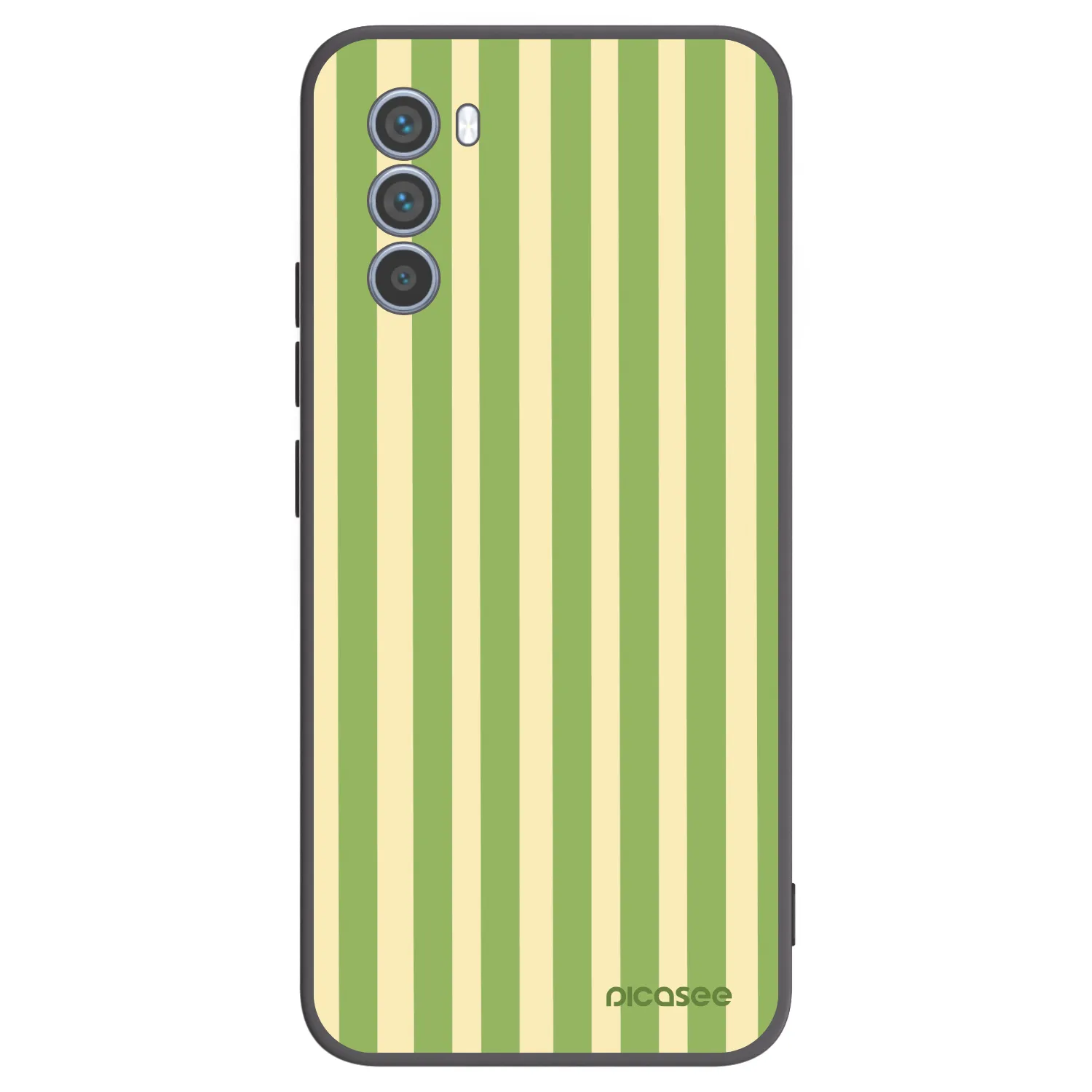 Picasee silikonski črni ovitek za Motorola Moto G62 - Lines Matcha