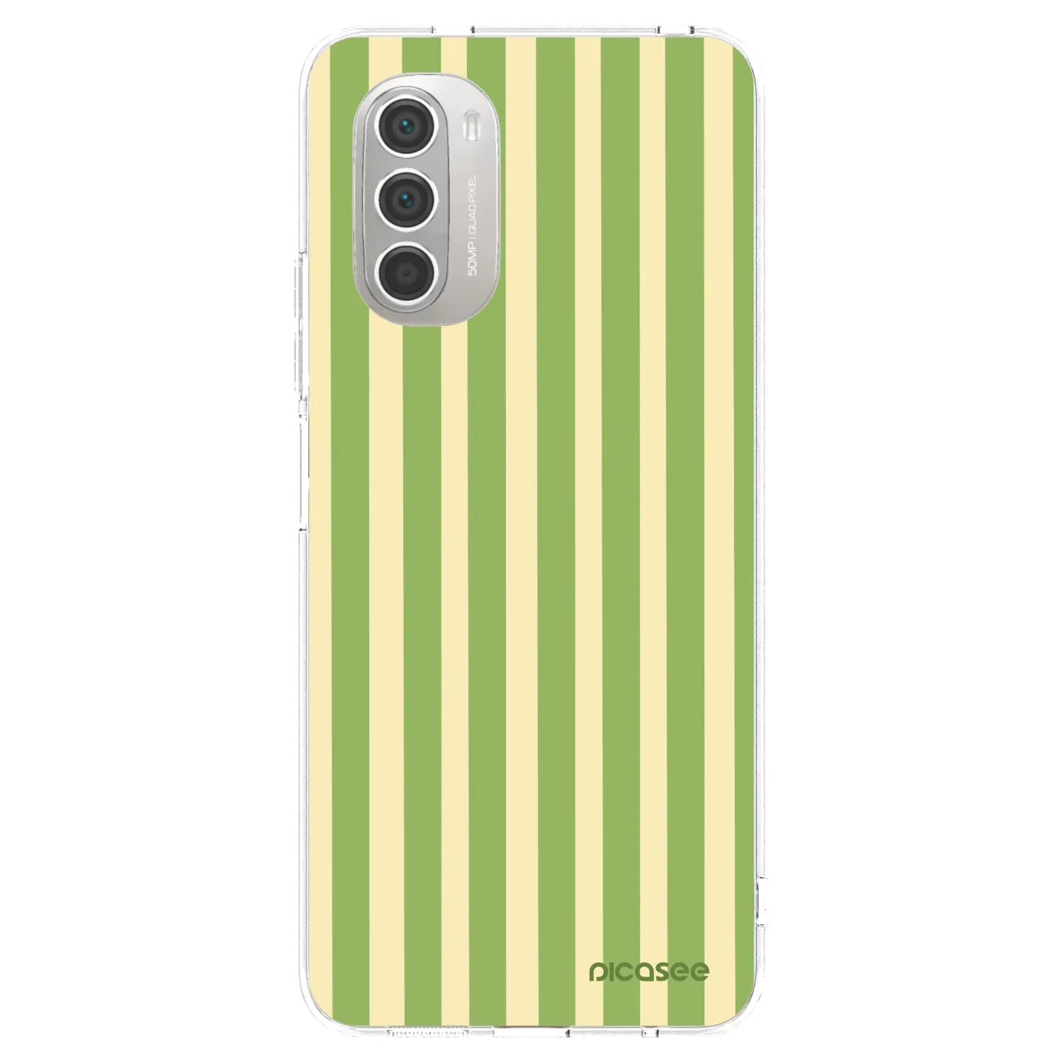 Picasee silikonski prozorni ovitek za Motorola Moto G51 - Lines Matcha