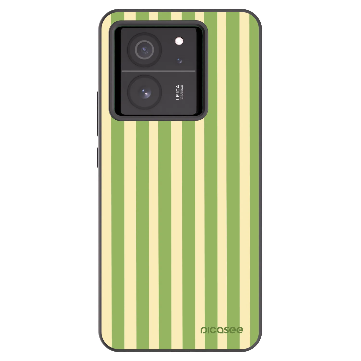 Picasee silikonski črni ovitek za Xiaomi 13T Pro - Lines Matcha