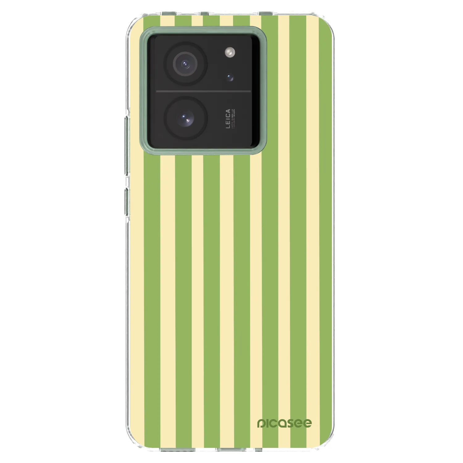 Picasee silikonski prozorni ovitek za Xiaomi 13T Pro - Lines Matcha