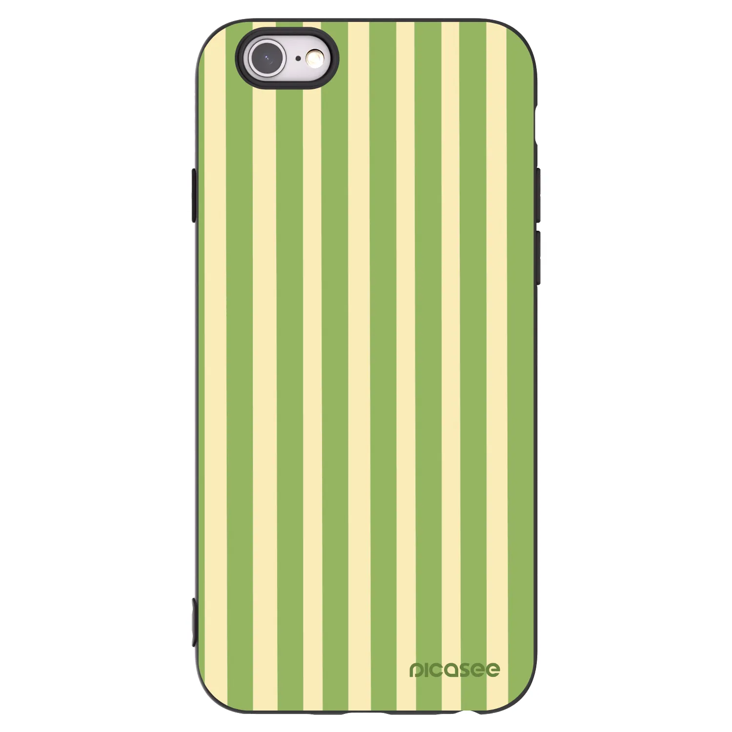 Picasee silikonski črni ovitek za Apple iPhone 6/6S - Lines Matcha
