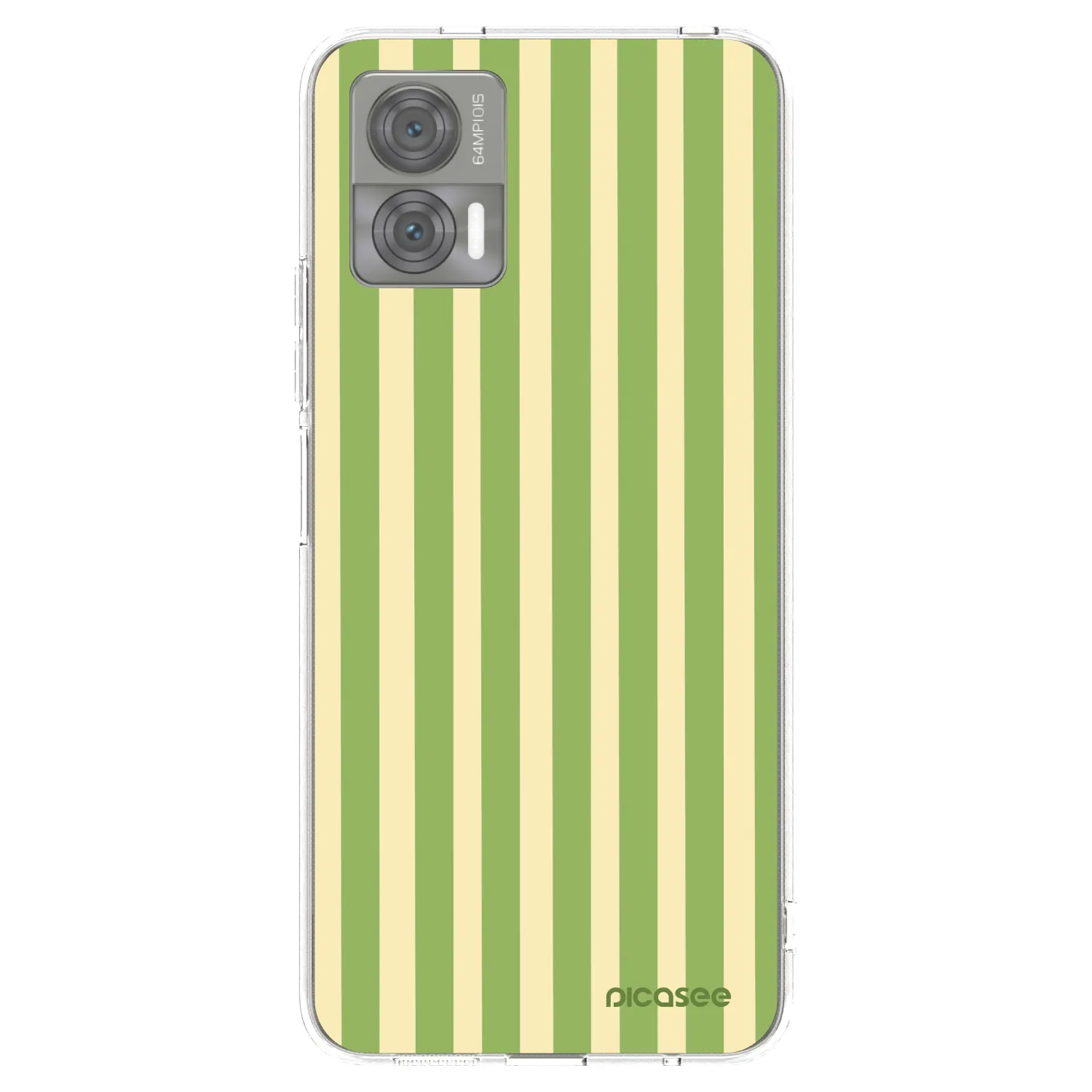 Picasee silikonski prozorni ovitek za Motorola Edge 30 Neo - Lines Matcha