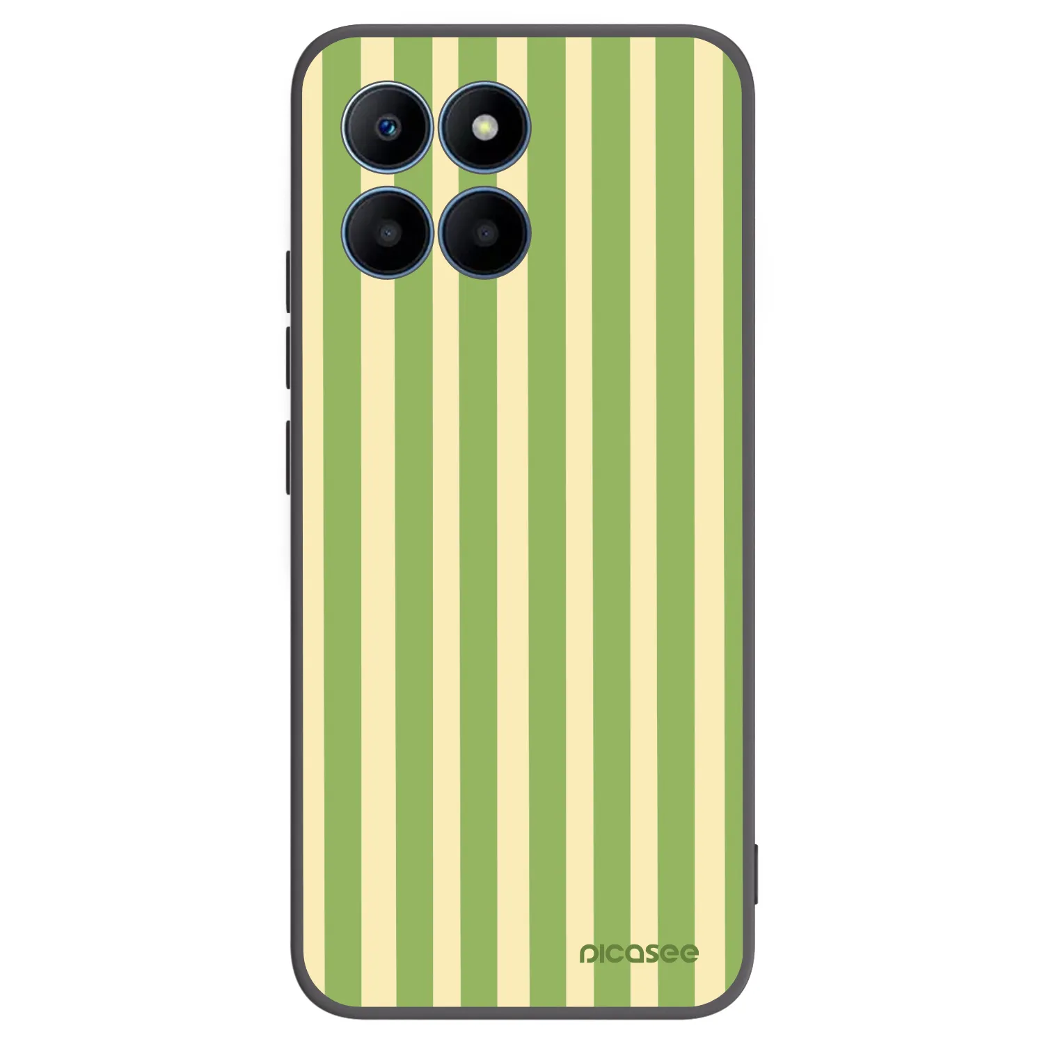 Picasee silikonski črni ovitek za Honor 70 Lite - Lines Matcha