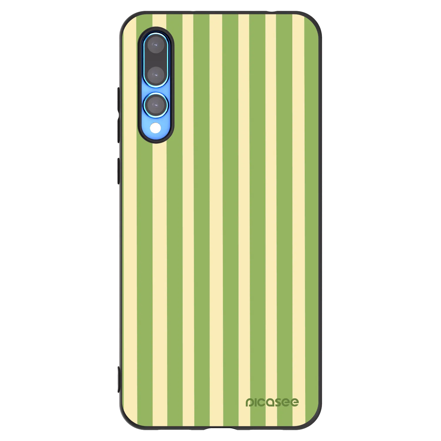 Picasee silikonski črni ovitek za Huawei P20 Pro - Lines Matcha