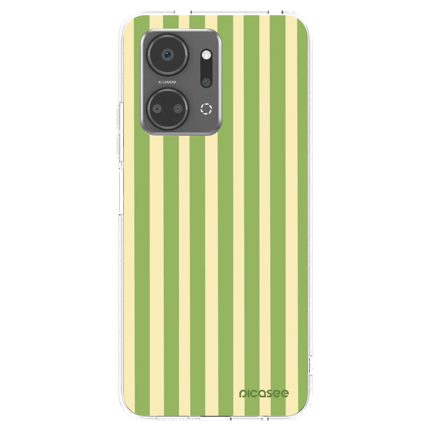 Picasee silikonski prozorni ovitek za Honor X7a - Lines Matcha