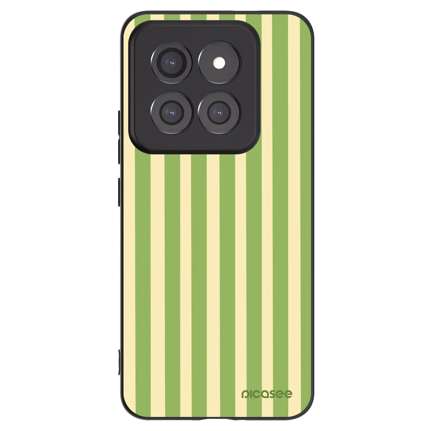 Picasee silikonski črni ovitek za Xiaomi 14 Pro - Lines Matcha