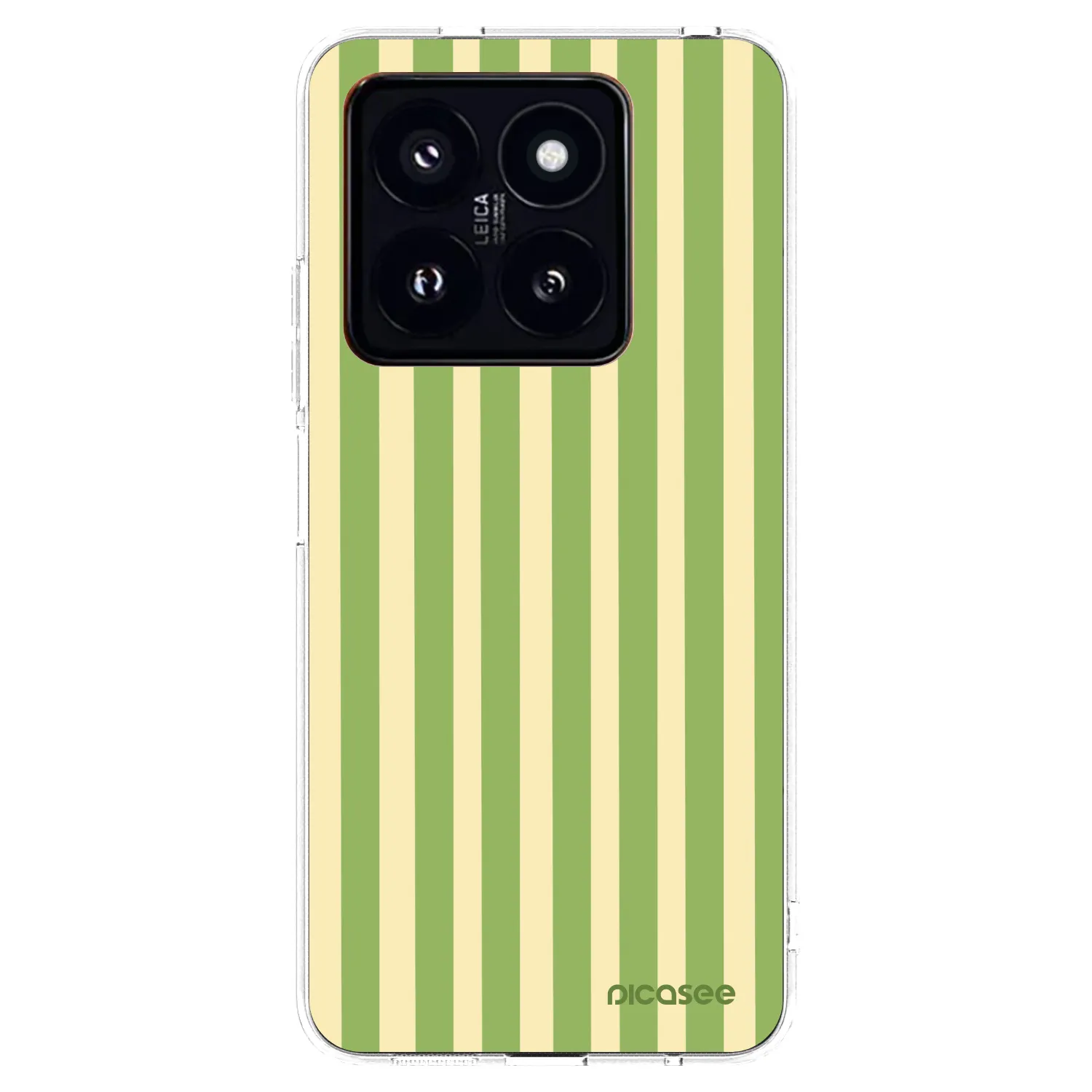 Picasee silikonski prozorni ovitek za Xiaomi 14 Pro - Lines Matcha
