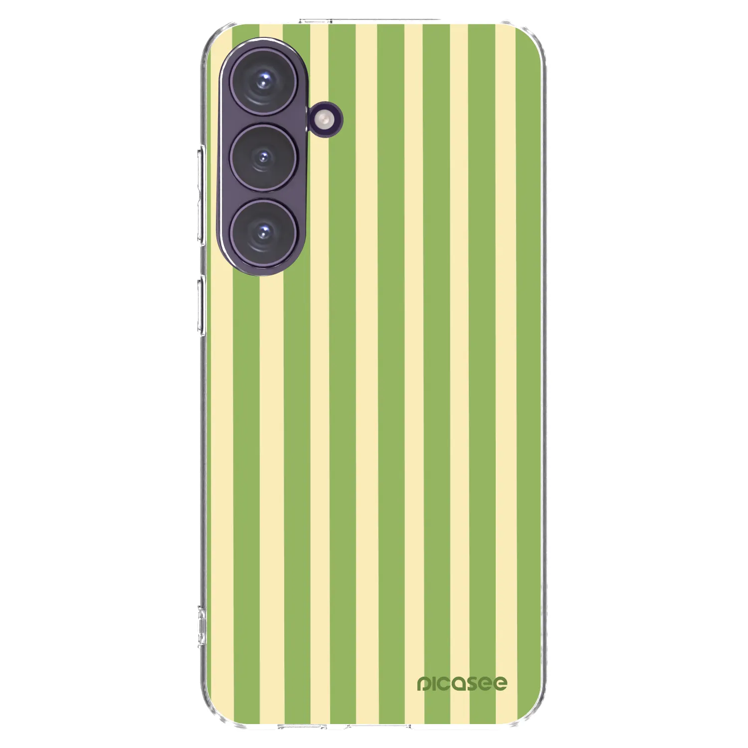 Picasee silikonski prozorni ovitek za Samsung Galaxy S24+ S926B 5G - Lines Matcha