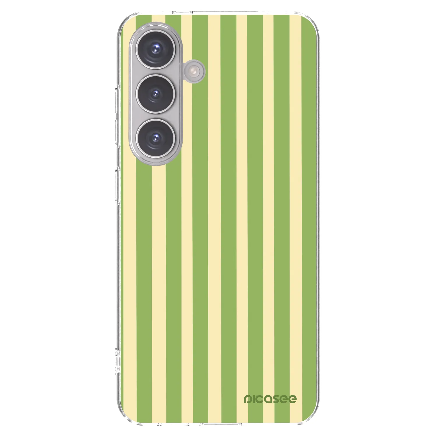 Picasee silikonski prozorni ovitek za Samsung Galaxy S24 S921B 5G - Lines Matcha