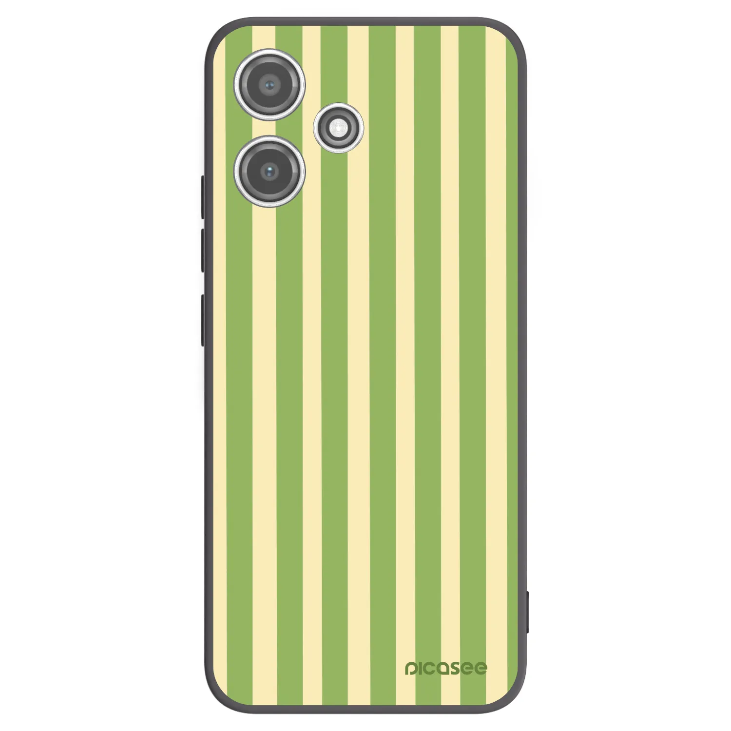 Picasee silikonski črni ovitek za Xiaomi Redmi 12 5G - Lines Matcha