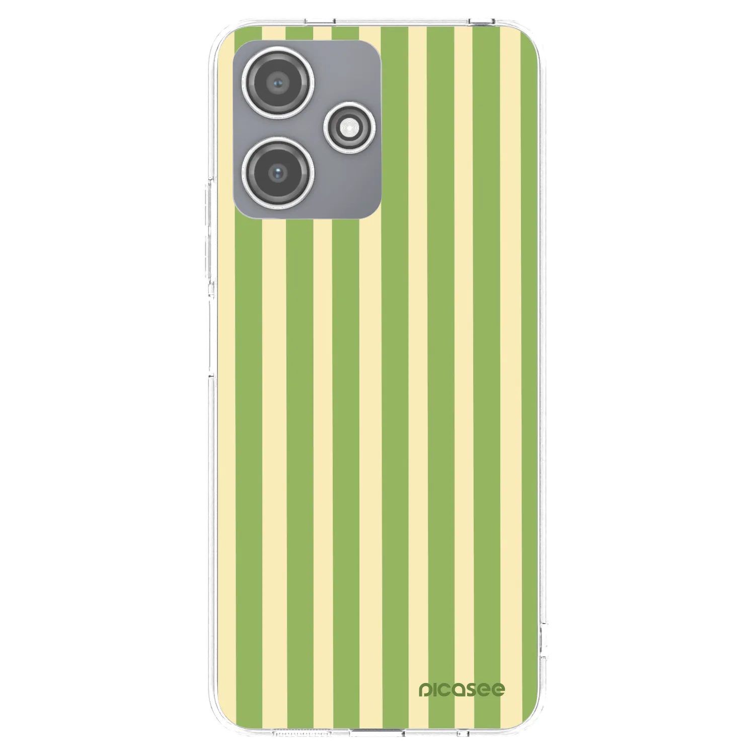 Picasee silikonski prozorni ovitek za Xiaomi Redmi 12 5G - Lines Matcha