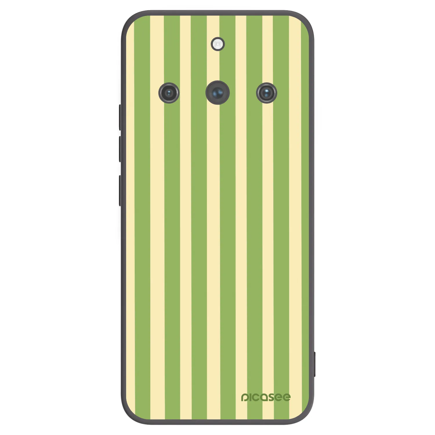 Picasee silikonski črni ovitek za Realme 11 Pro+ - Lines Matcha