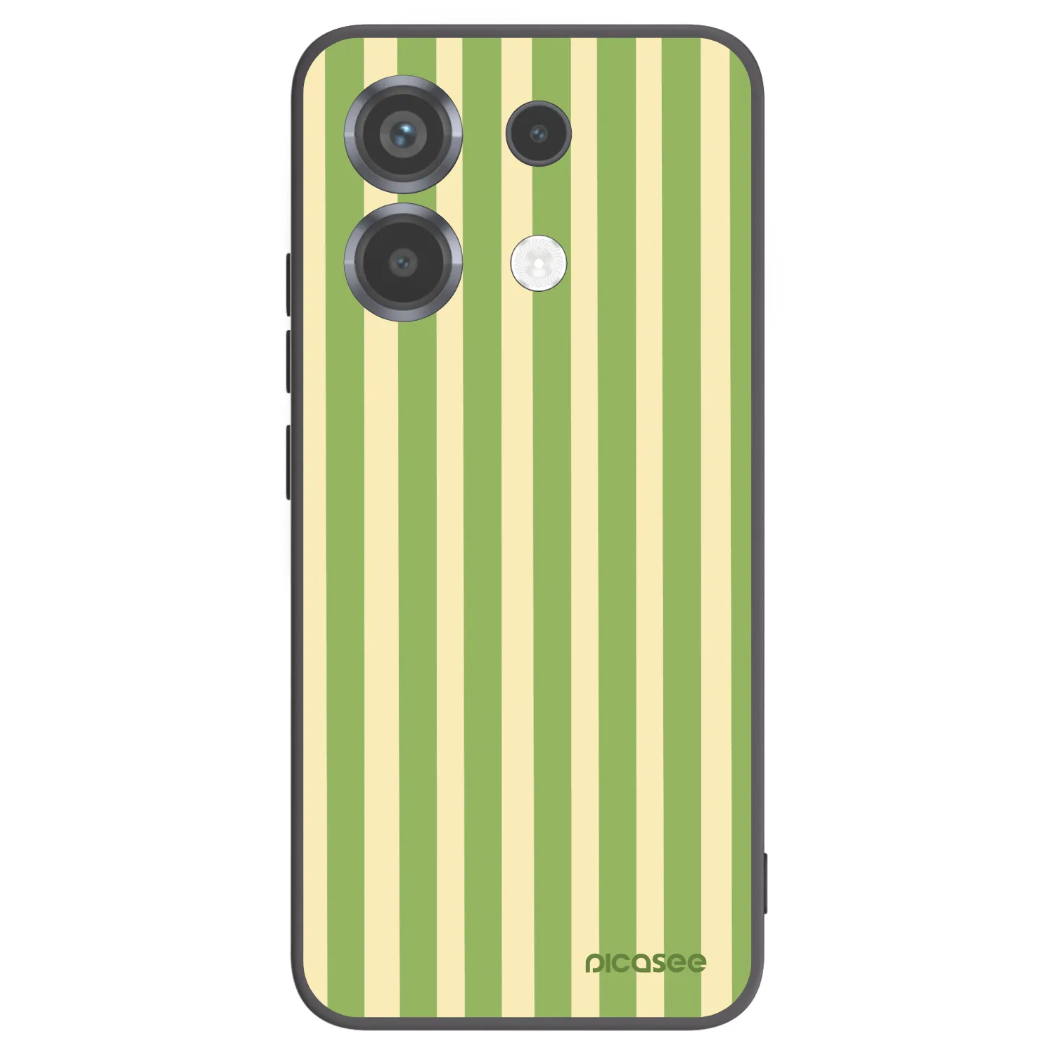 Picasee silikonski črni ovitek za Xiaomi Poco X6 - Lines Matcha