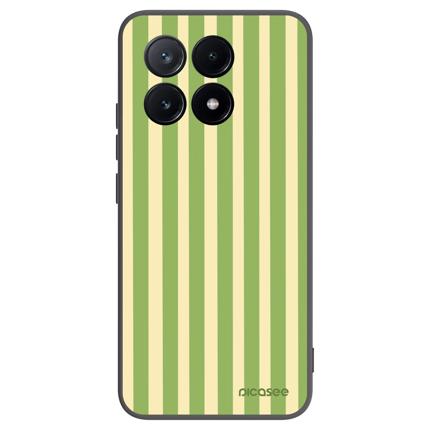 Picasee silikonski črni ovitek za Xiaomi Poco X6 Pro - Lines Matcha