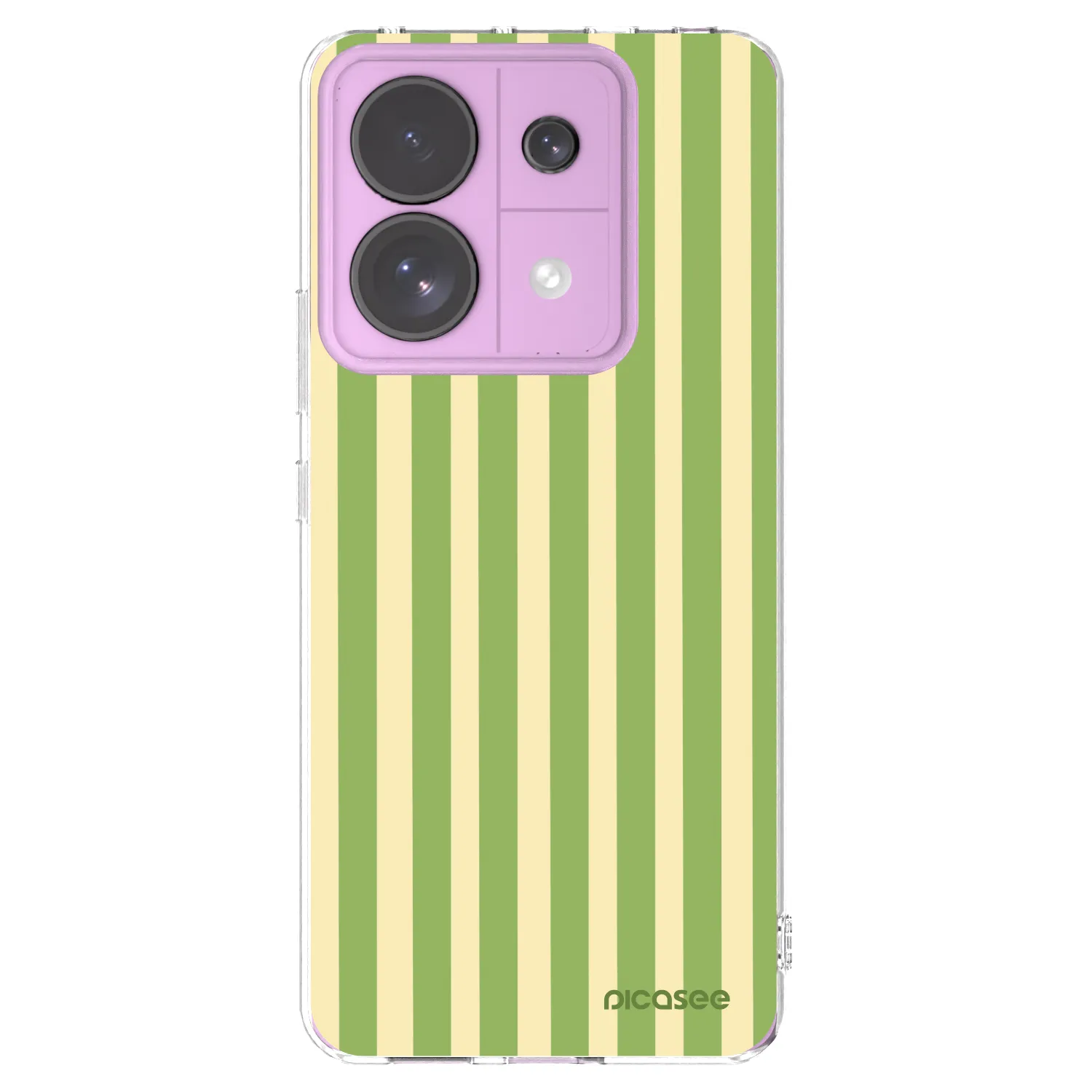 Picasee silikonski prozorni ovitek za Xiaomi Redmi Note 13 Pro 5G - Lines Matcha