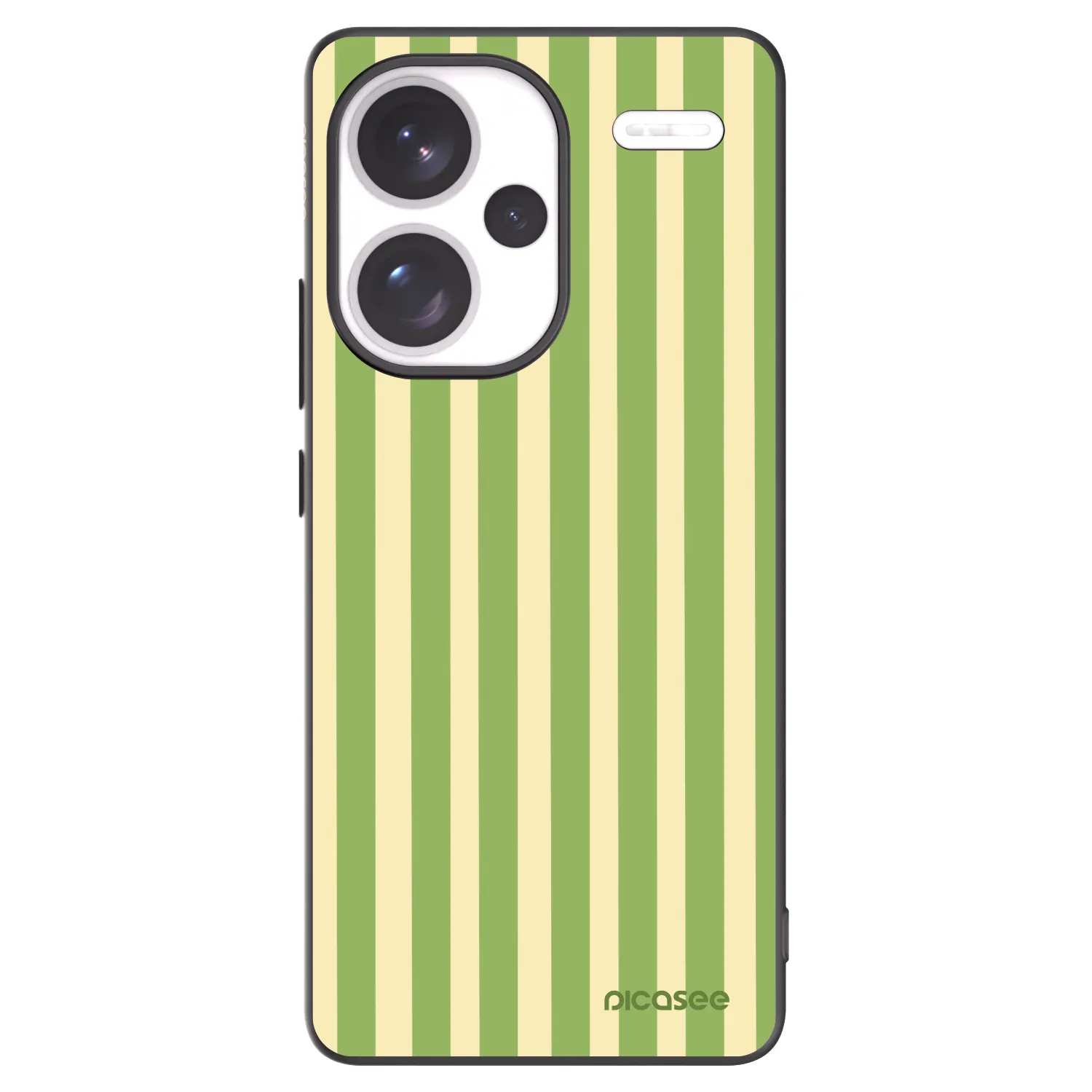 Picasee silikonski črni ovitek za Xiaomi Redmi Note 13 Pro+ 5G - Lines Matcha
