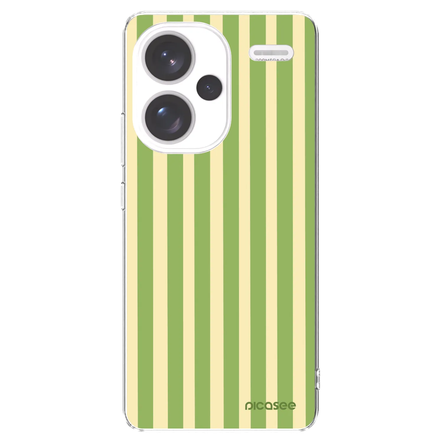 Picasee silikonski prozorni ovitek za Xiaomi Redmi Note 13 Pro+ 5G - Lines Matcha