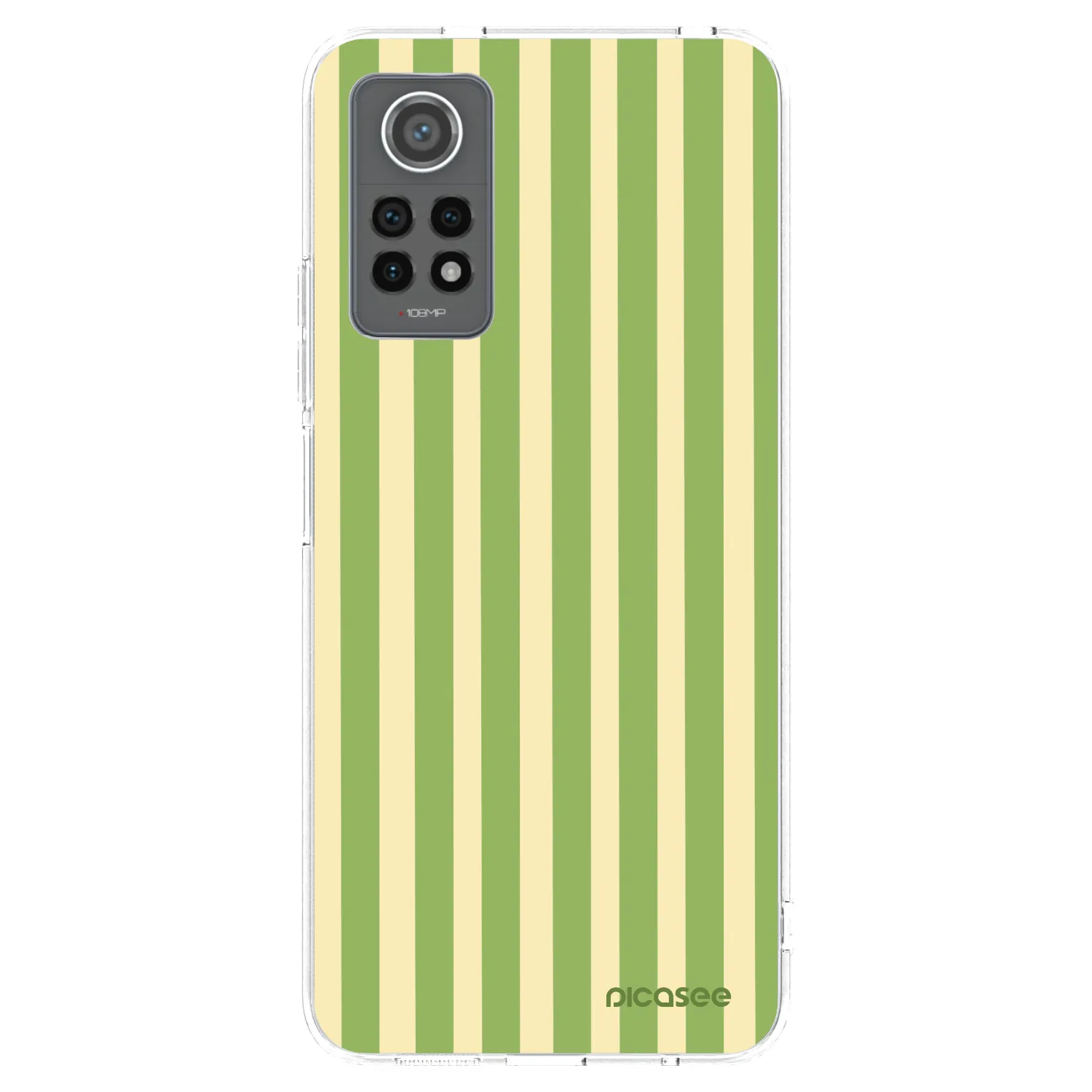 Picasee silikonski prozorni ovitek za Xiaomi Redmi Note 12 Pro 4G - Lines Matcha