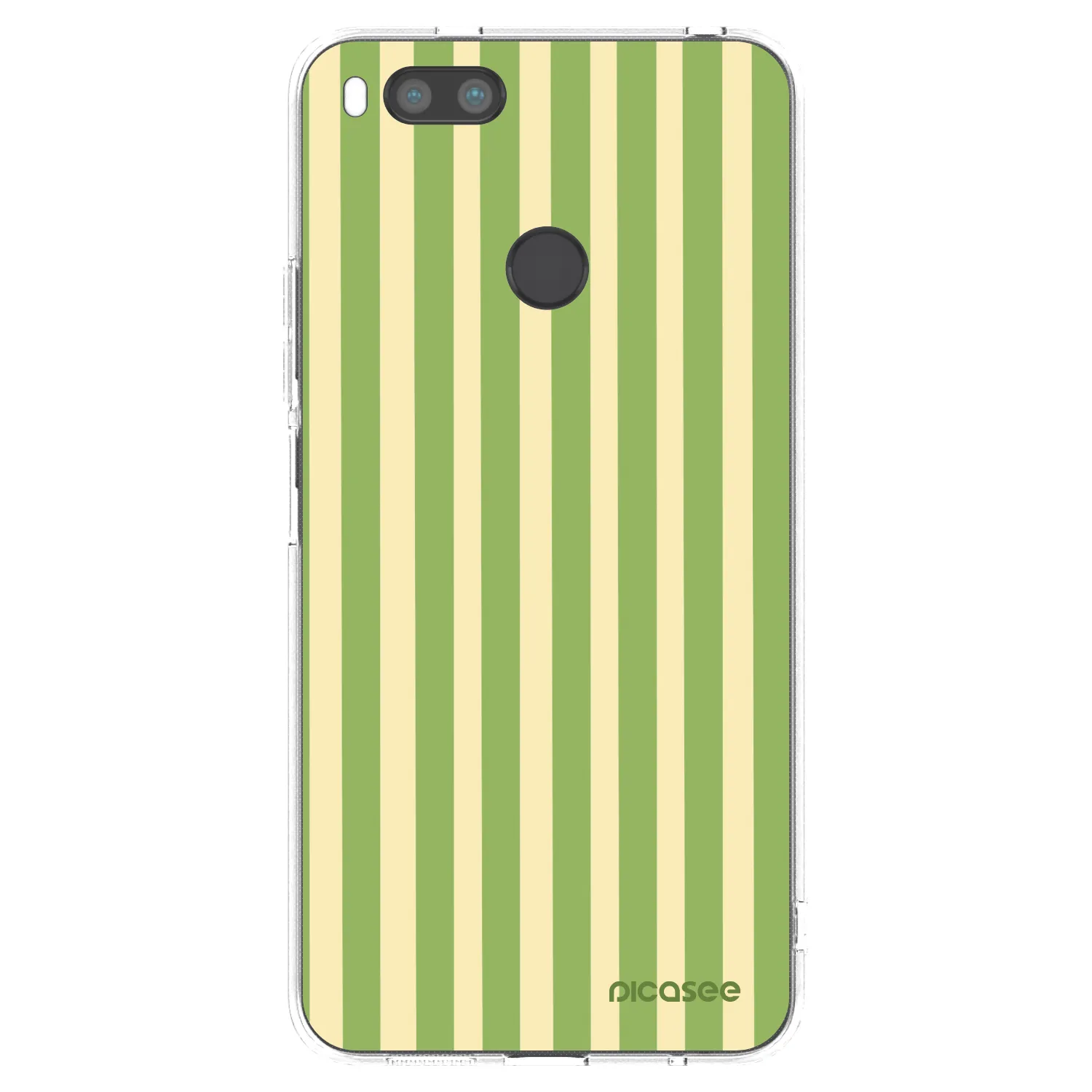 Picasee silikonski prozorni ovitek za Xiaomi Mi A1 Global - Lines Matcha