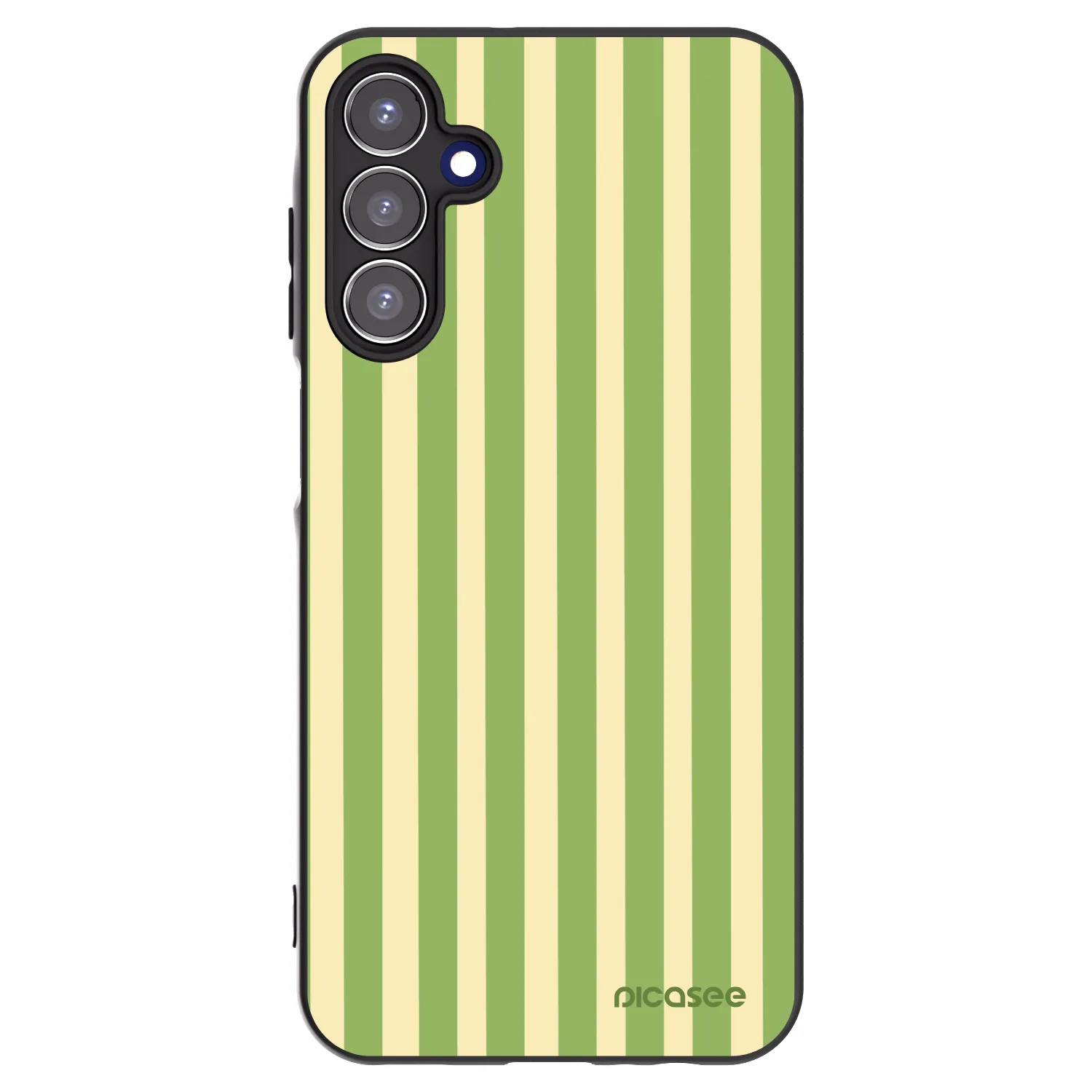 Picasee silikonski črni ovitek za Samsung Galaxy A15 A156B 5G - Lines Matcha