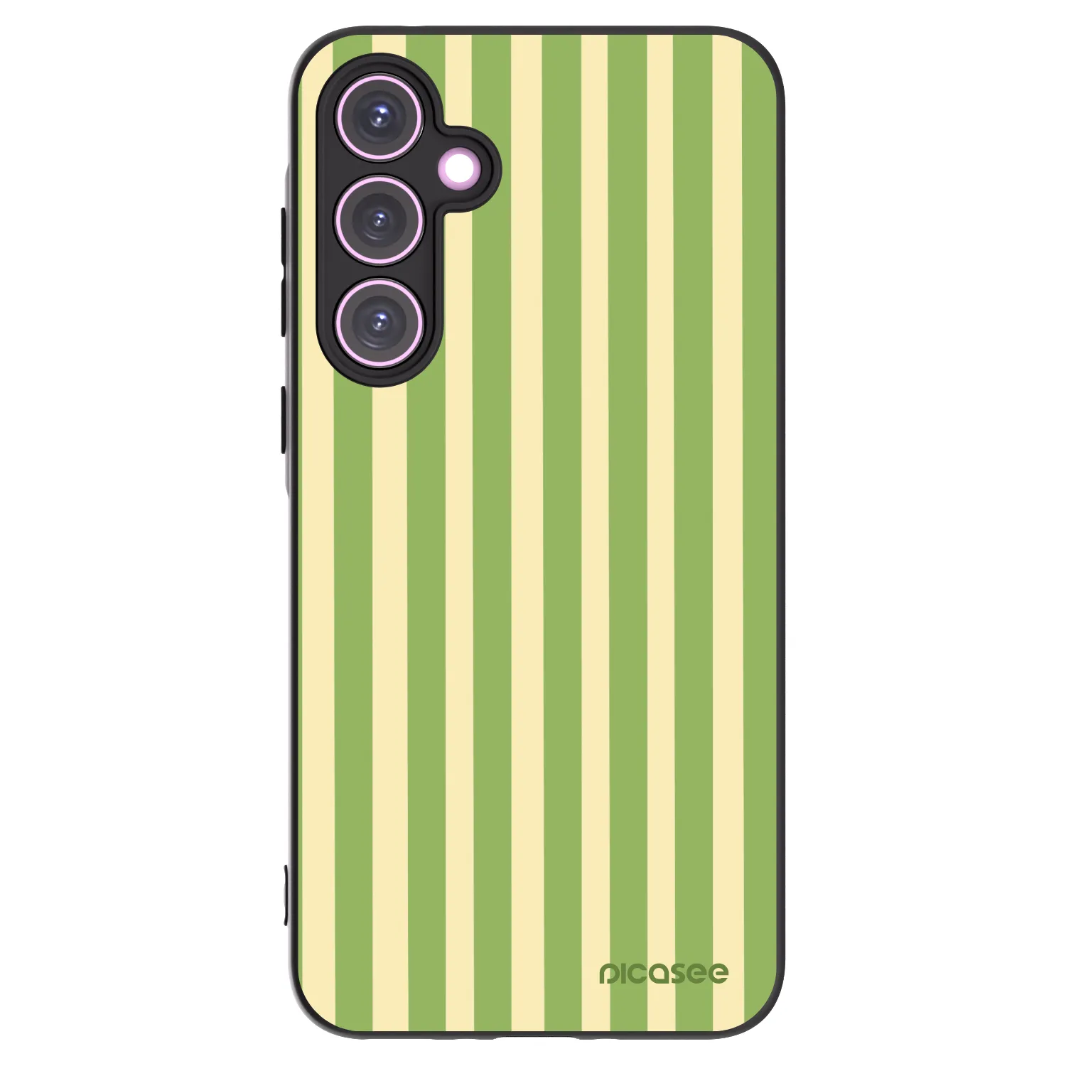 Picasee silikonski črni ovitek za Samsung Galaxy A35 5G A356B - Lines Matcha