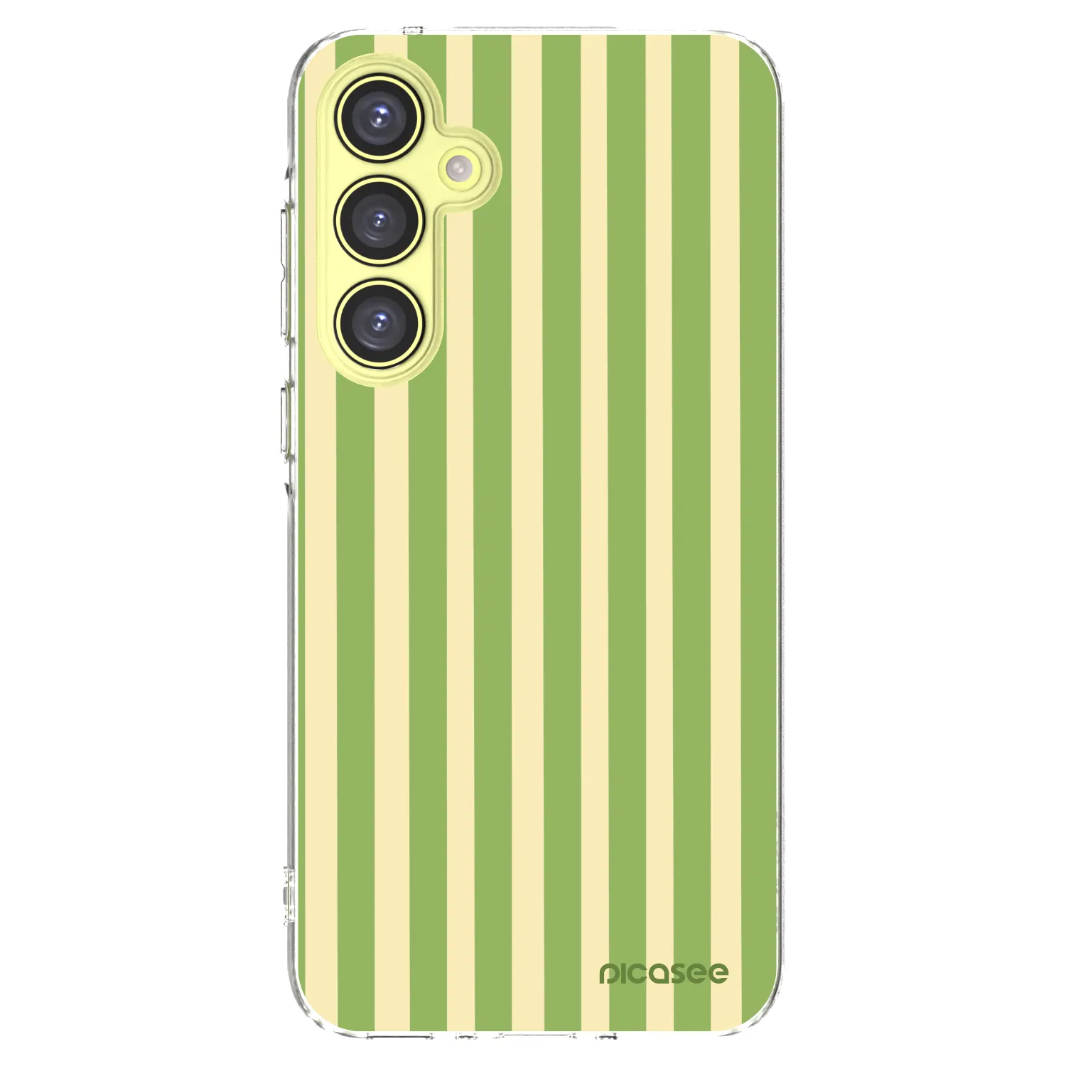 Picasee silikonski prozorni ovitek za Samsung Galaxy A35 5G A356B - Lines Matcha