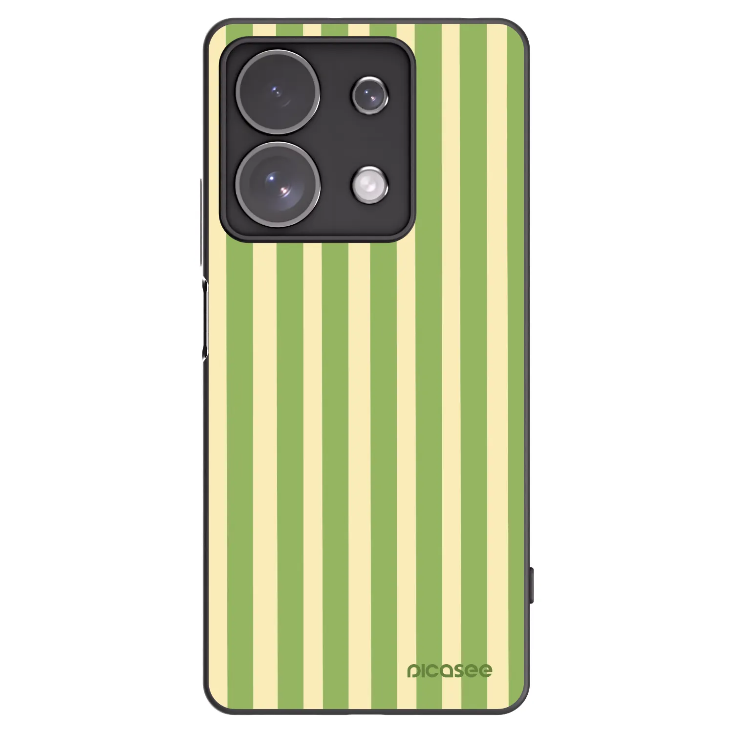Picasee silikonski črni ovitek za Xiaomi Redmi Note 13 Pro 4G - Lines Matcha