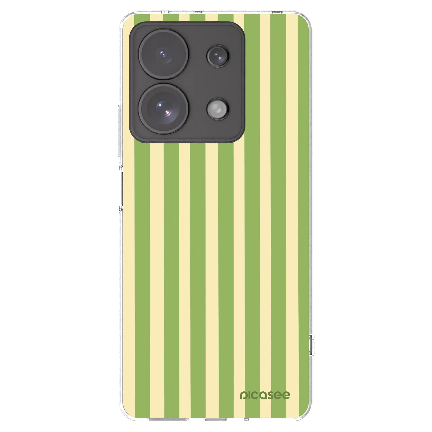 Picasee silikonski prozorni ovitek za Xiaomi Redmi Note 13 Pro 4G - Lines Matcha
