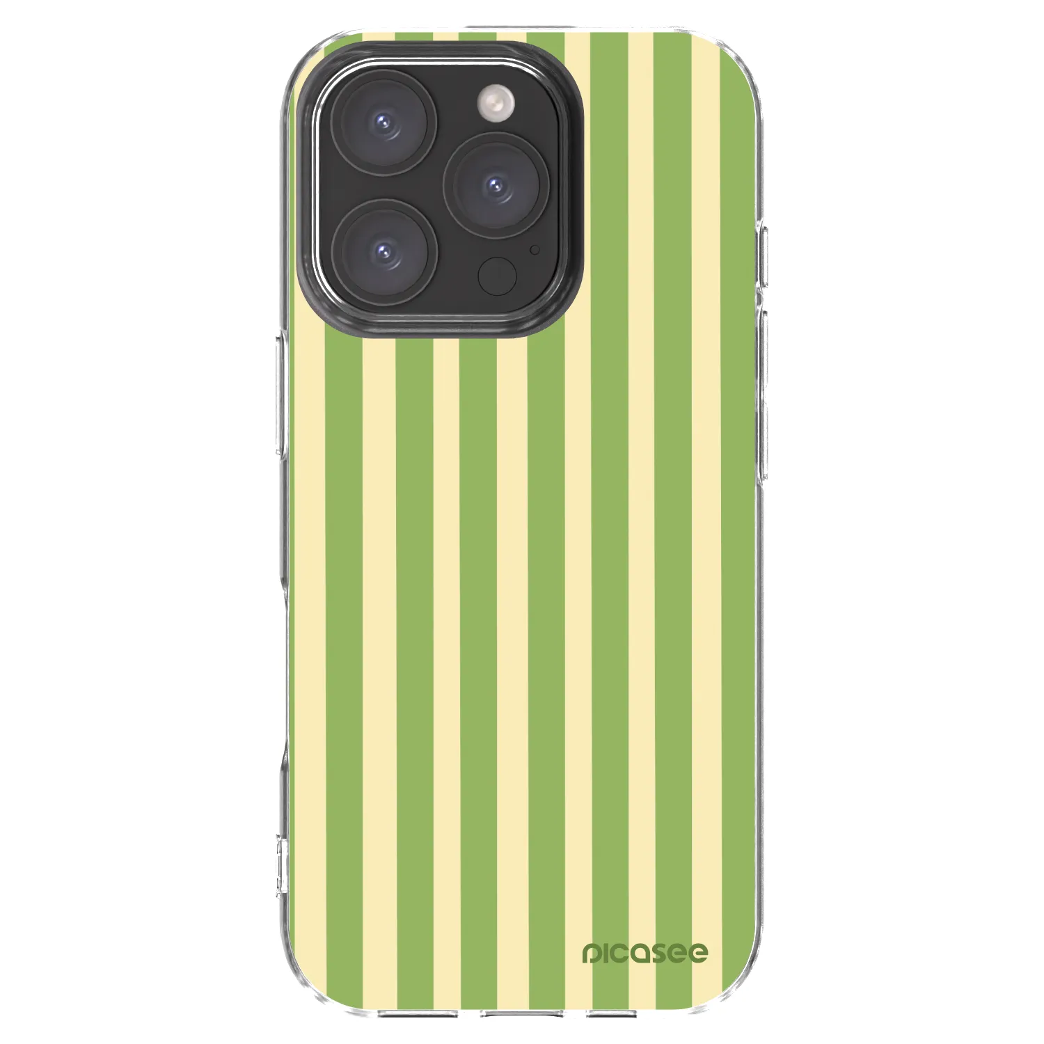 Picasee silikonski prozorni ovitek za Apple iPhone 16 Pro - Lines Matcha