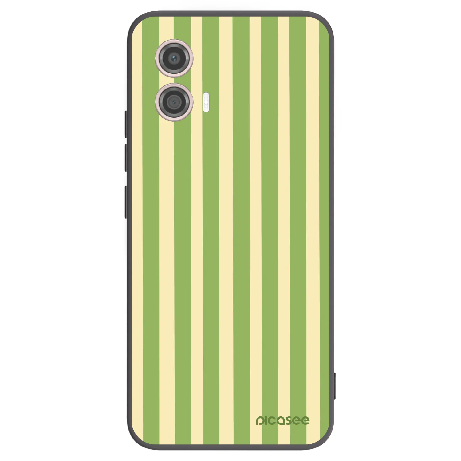 Picasee silikonski črni ovitek za Motorola Moto G53 5G - Lines Matcha