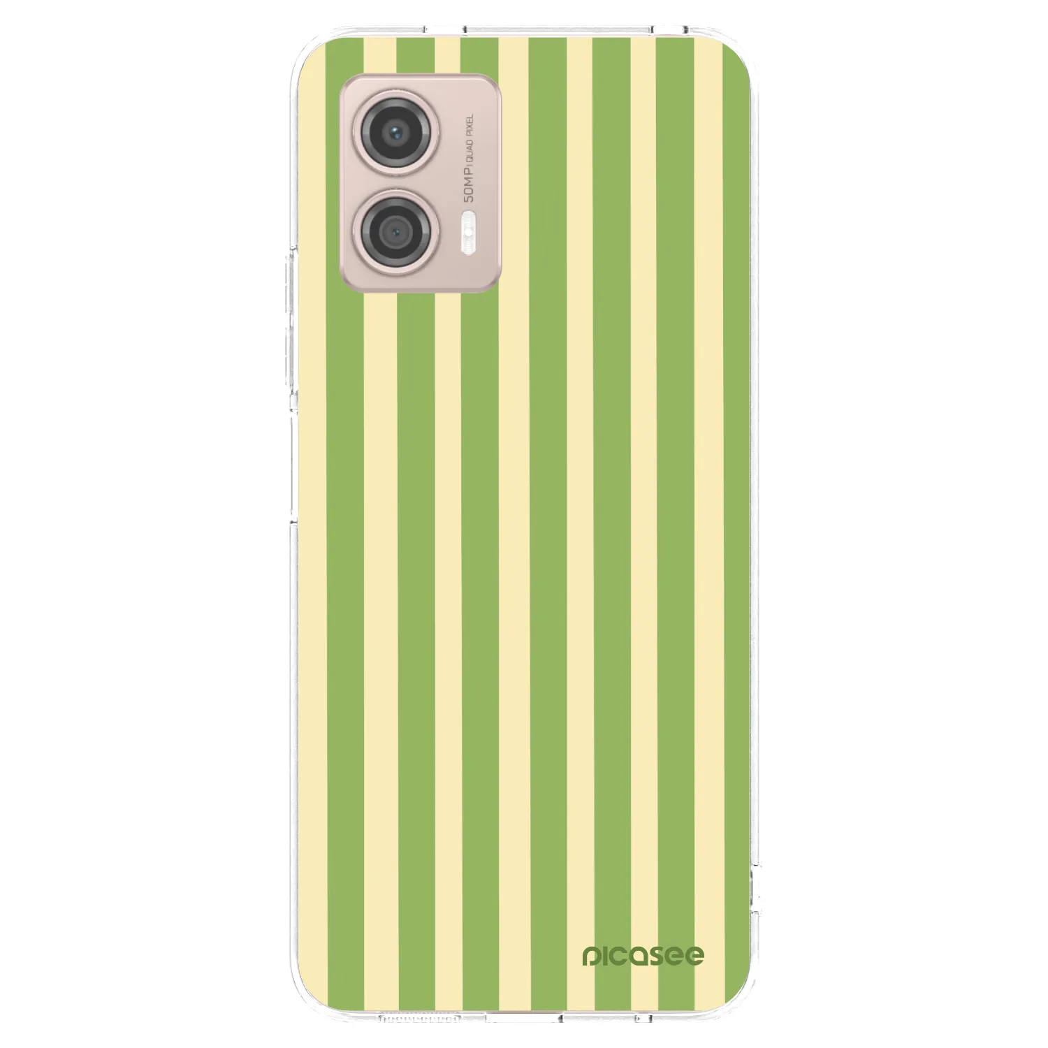 Picasee silikonski prozorni ovitek za Motorola Moto G53 5G - Lines Matcha