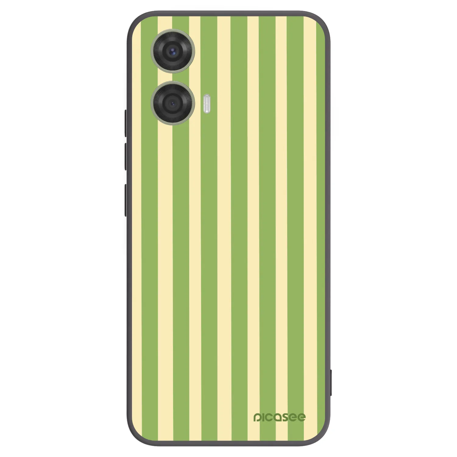 Picasee silikonski črni ovitek za Motorola Moto G24 - Lines Matcha