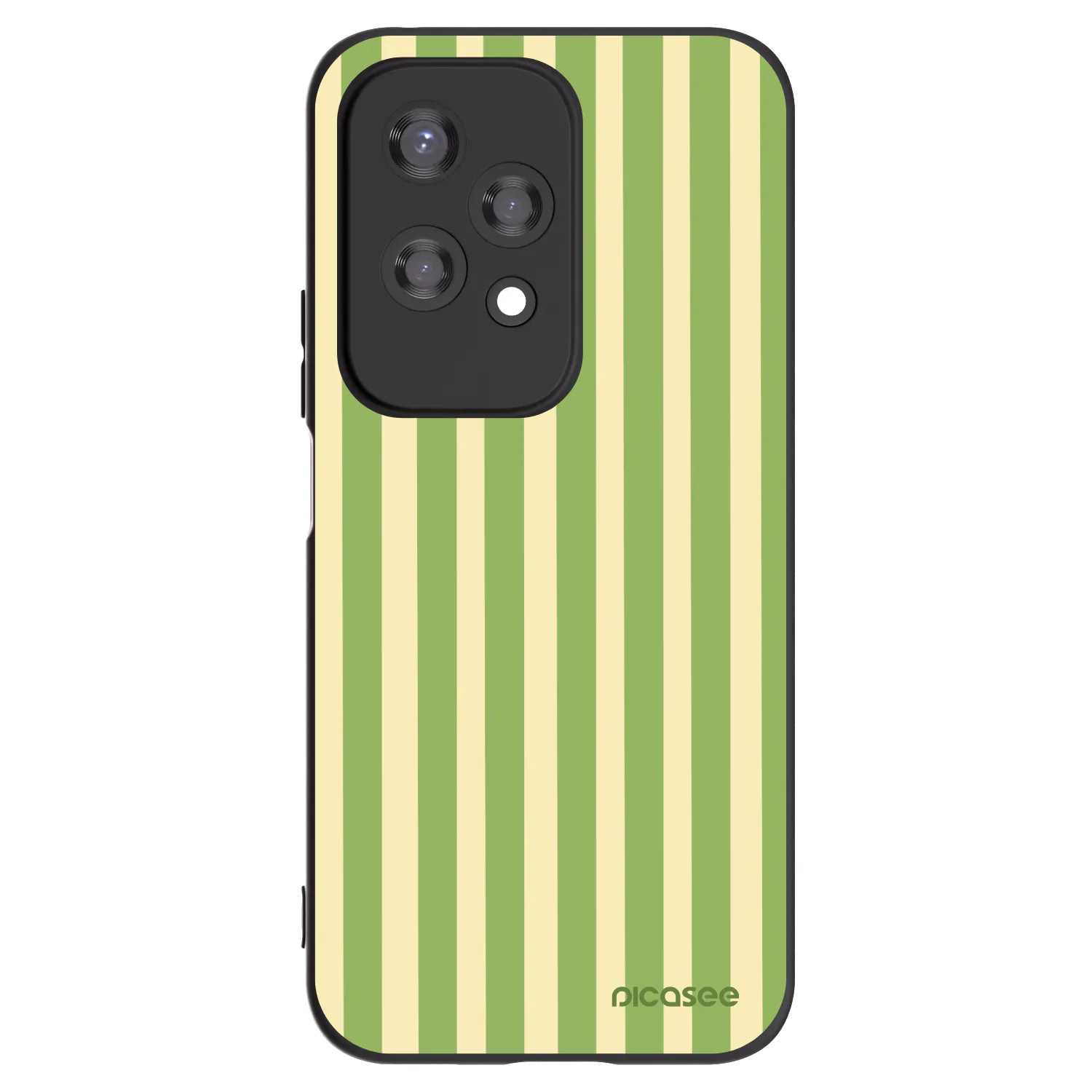 Picasee silikonski črni ovitek za Honor 200 Lite - Lines Matcha