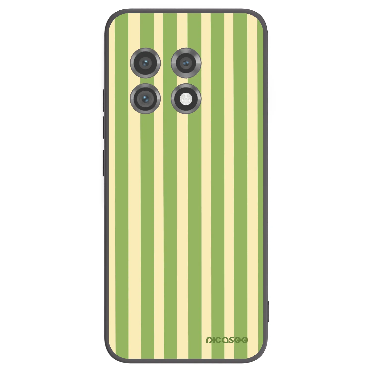 Picasee silikonski črni ovitek za OnePlus 11 5G - Lines Matcha