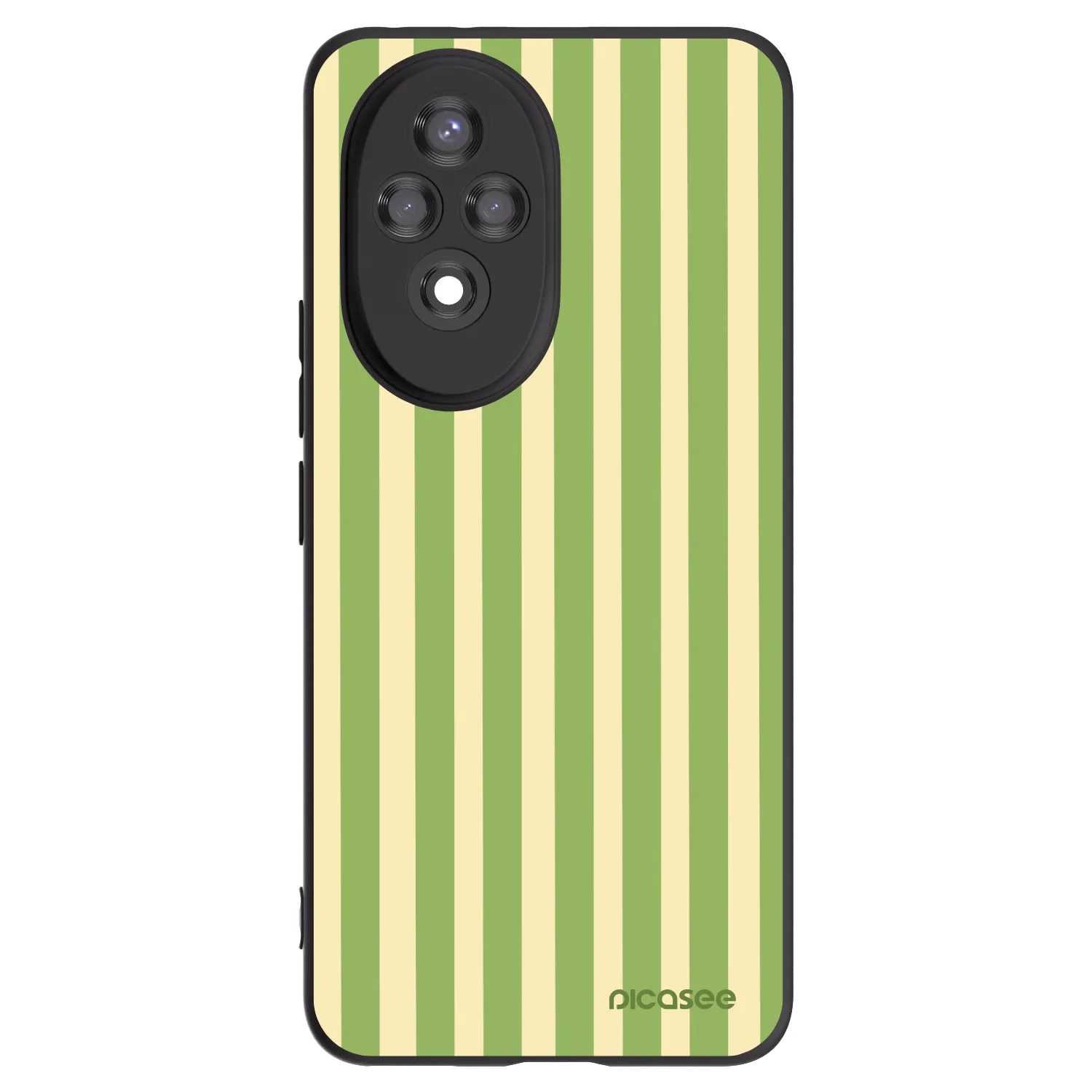 Picasee silikonski črni ovitek za Honor 200 Pro 5G - Lines Matcha