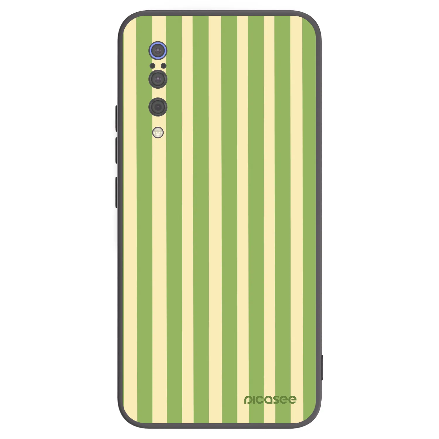 Picasee silikonski črni ovitek za Xiaomi Mi 9 - Lines Matcha
