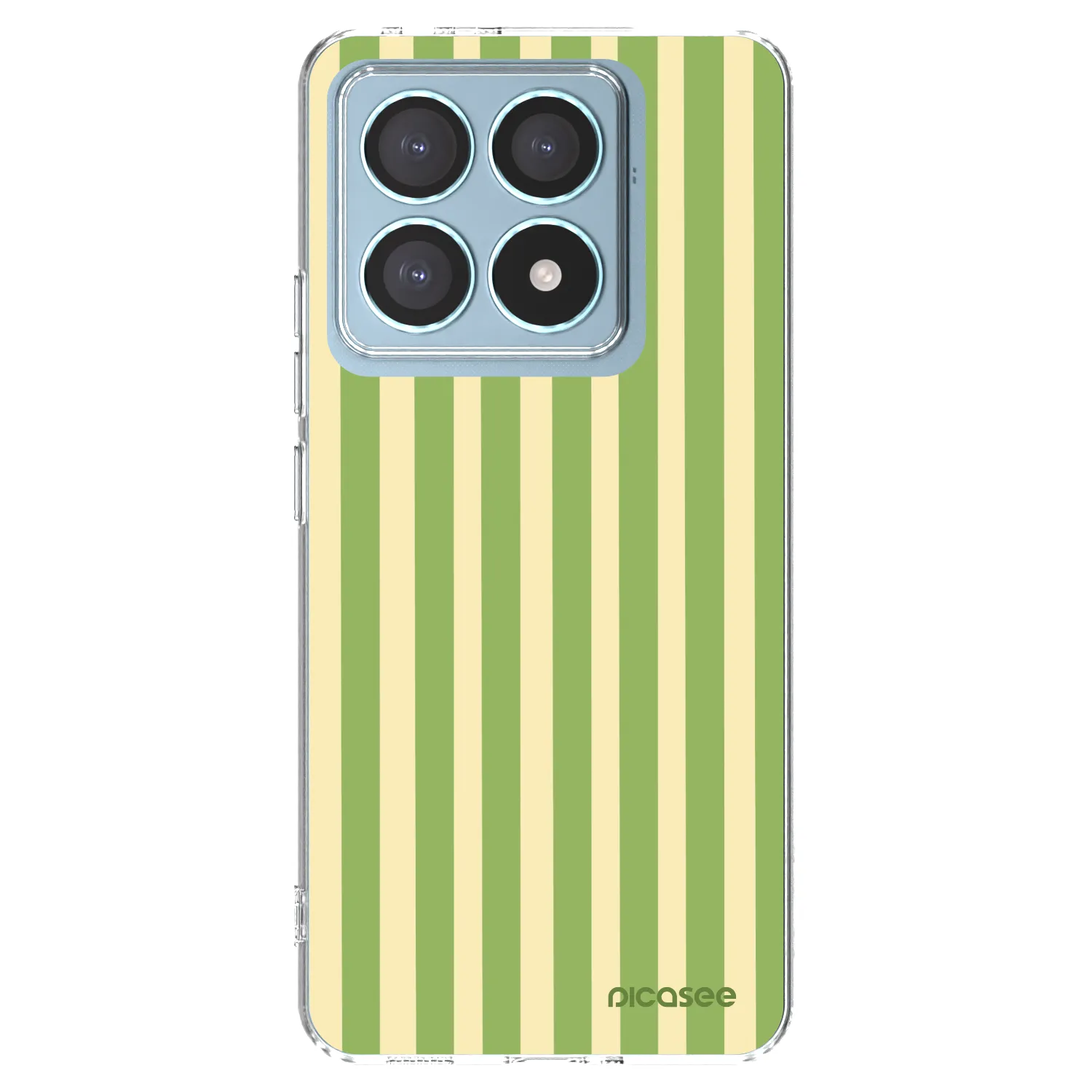 Picasee silikonski prozorni ovitek za Xiaomi 14T Pro - Lines Matcha