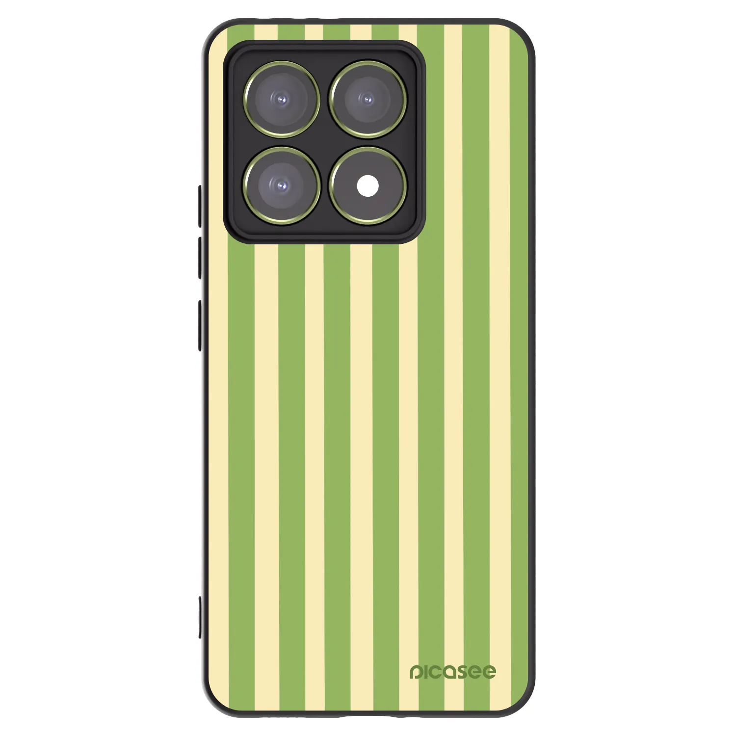 Picasee silikonski črni ovitek za Xiaomi 14T - Lines Matcha