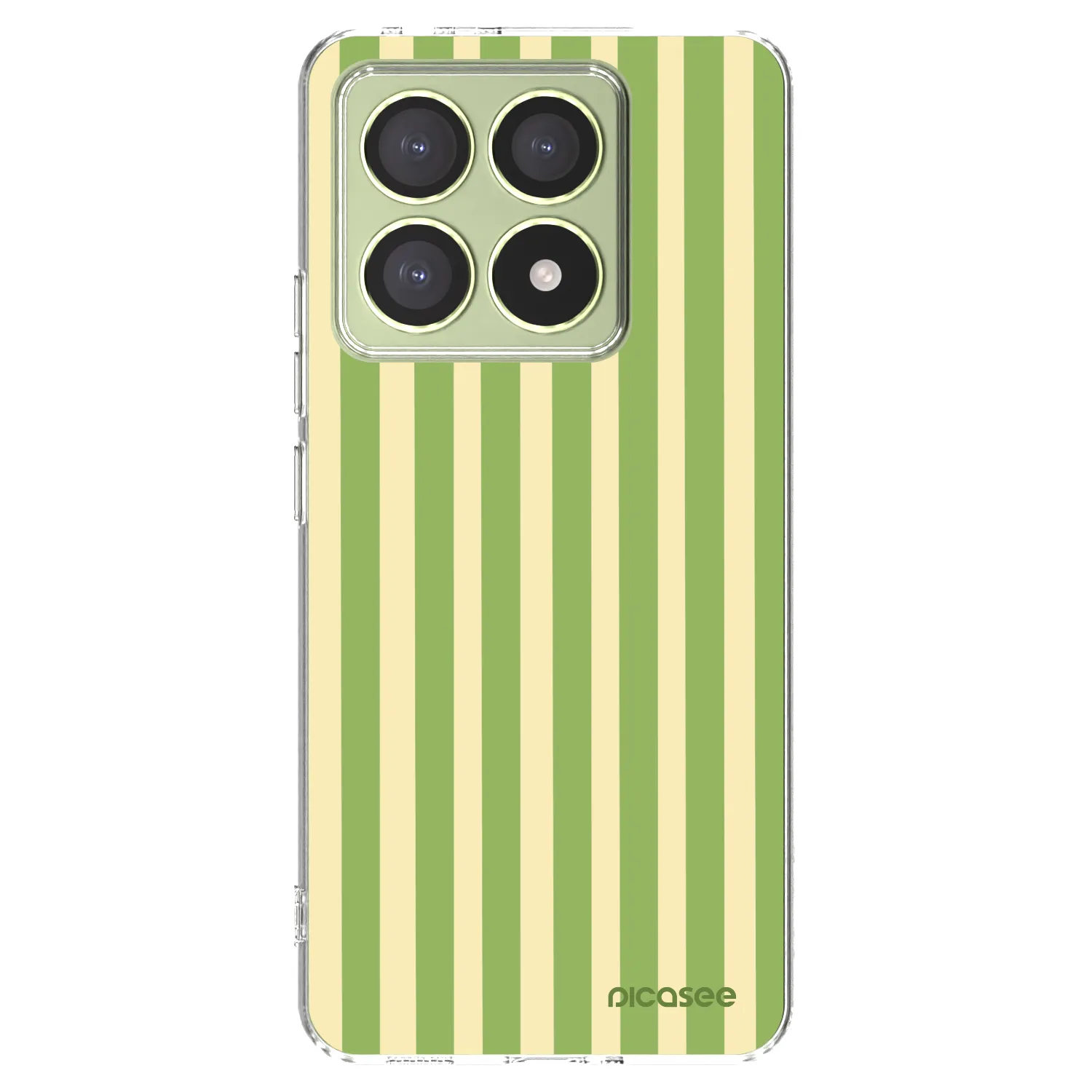 Picasee silikonski prozorni ovitek za Xiaomi 14T - Lines Matcha