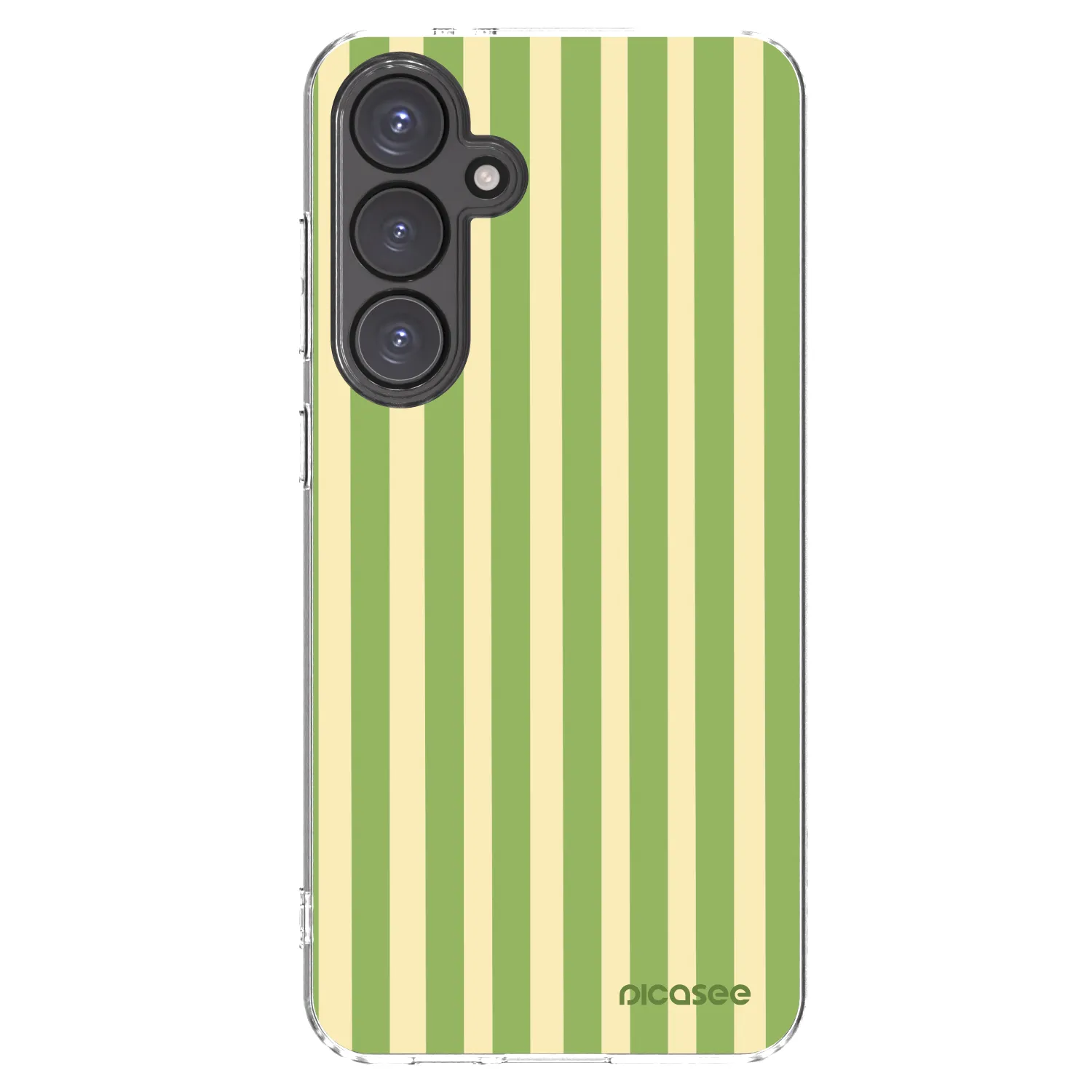 Picasee silikonski prozorni ovitek za Samsung Galaxy S24 FE S721B - Lines Matcha