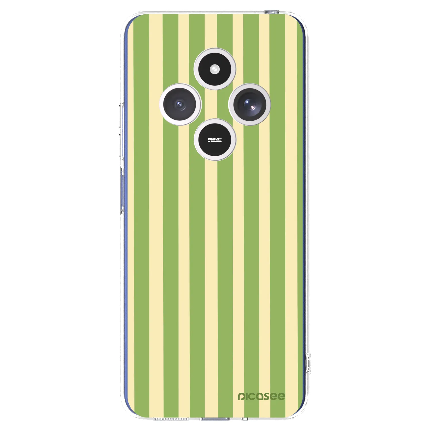 Picasee silikonski prozorni ovitek za Xiaomi Redmi 14C - Lines Matcha