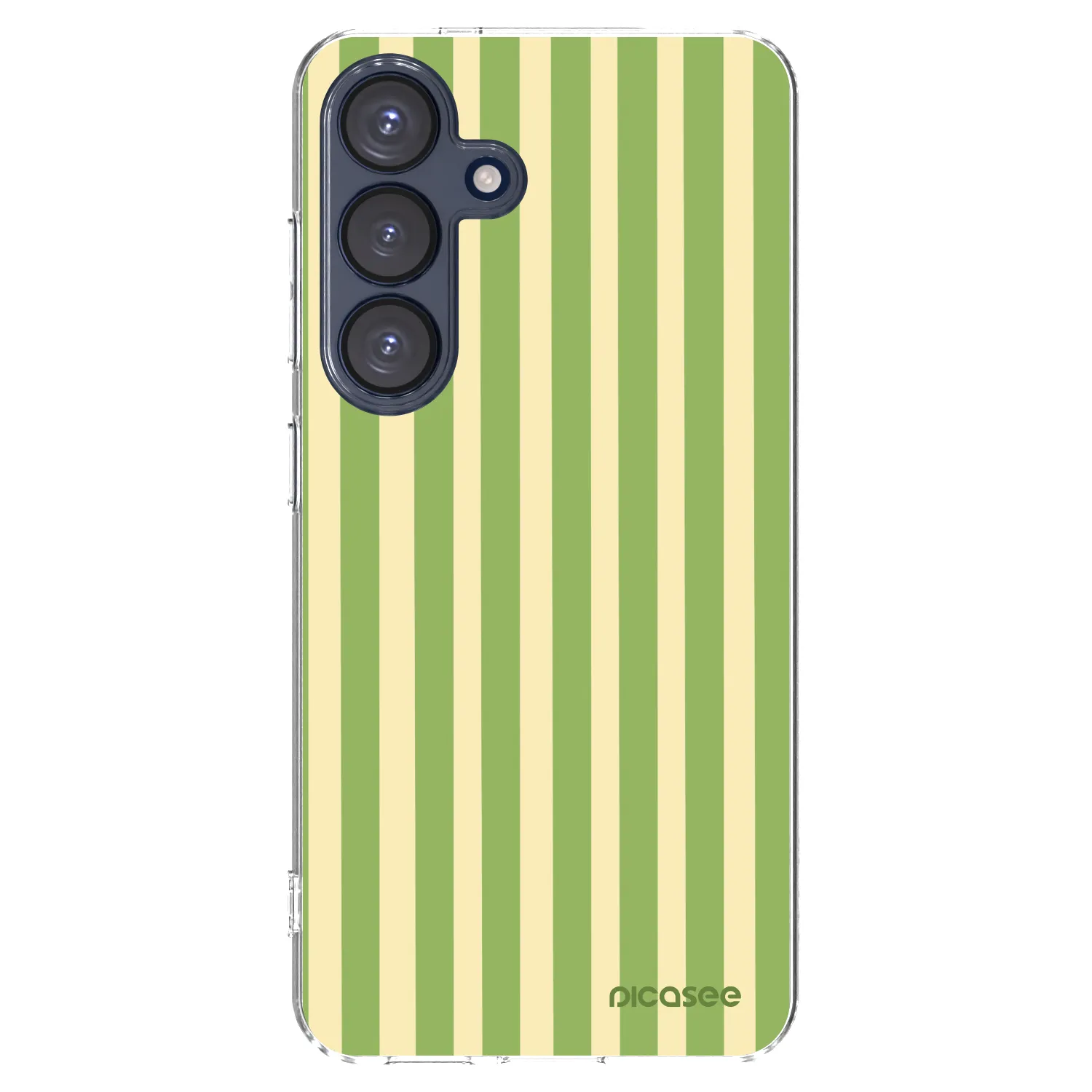 Picasee silikonski prozorni ovitek za Samsung Galaxy S25 5G - Lines Matcha