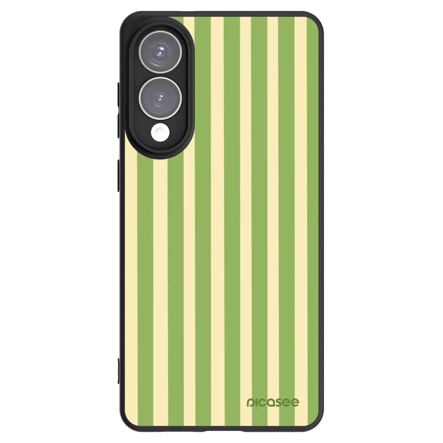 Picasee silikonski črni ovitek za Samsung Galaxy S25 Edge 5G - Lines Matcha