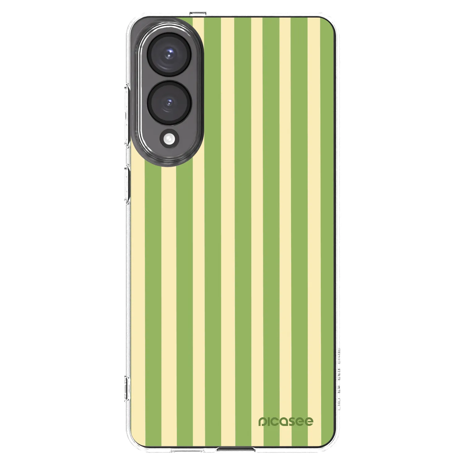 Picasee silikonski prozorni ovitek za Samsung Galaxy S25 Edge 5G - Lines Matcha