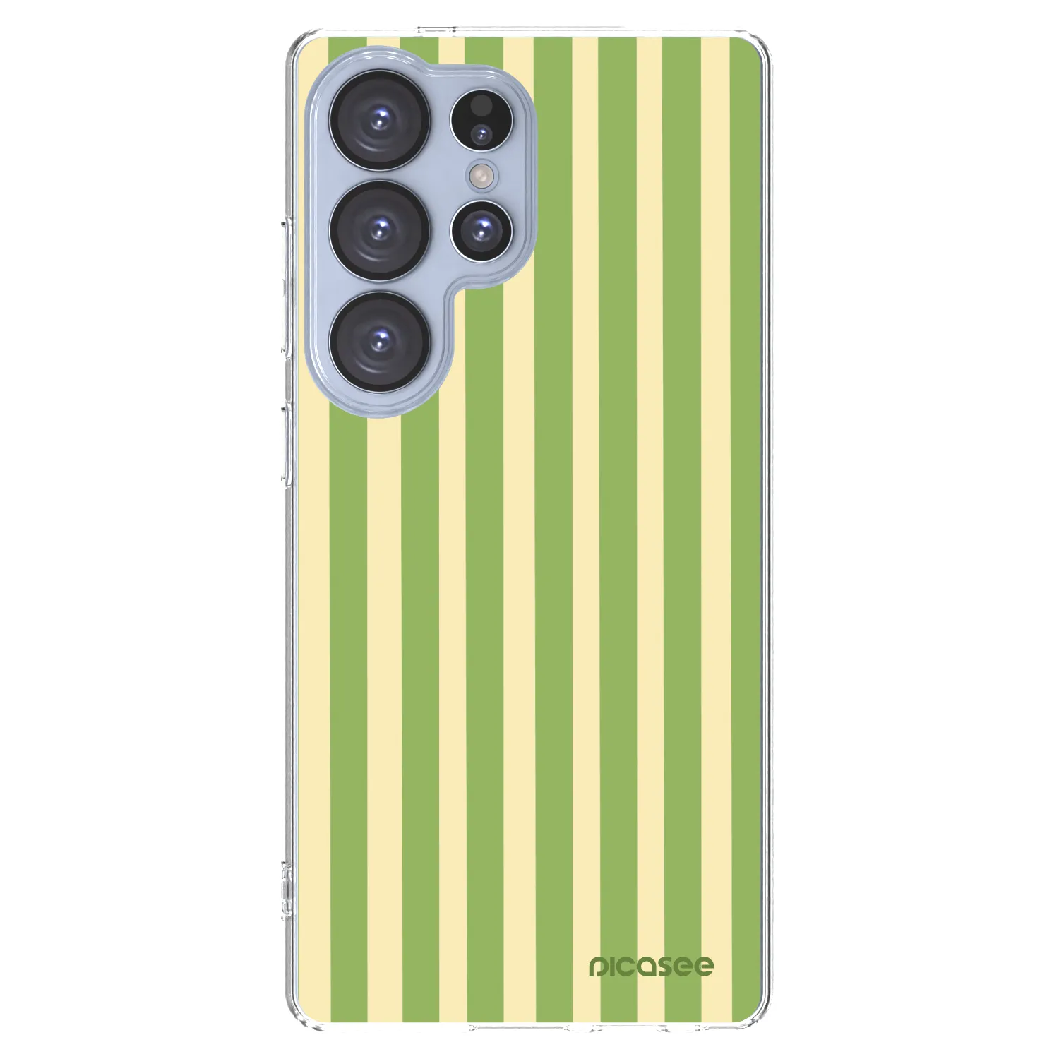 Picasee silikonski prozorni ovitek za Samsung Galaxy S25 Ultra 5G - Lines Matcha