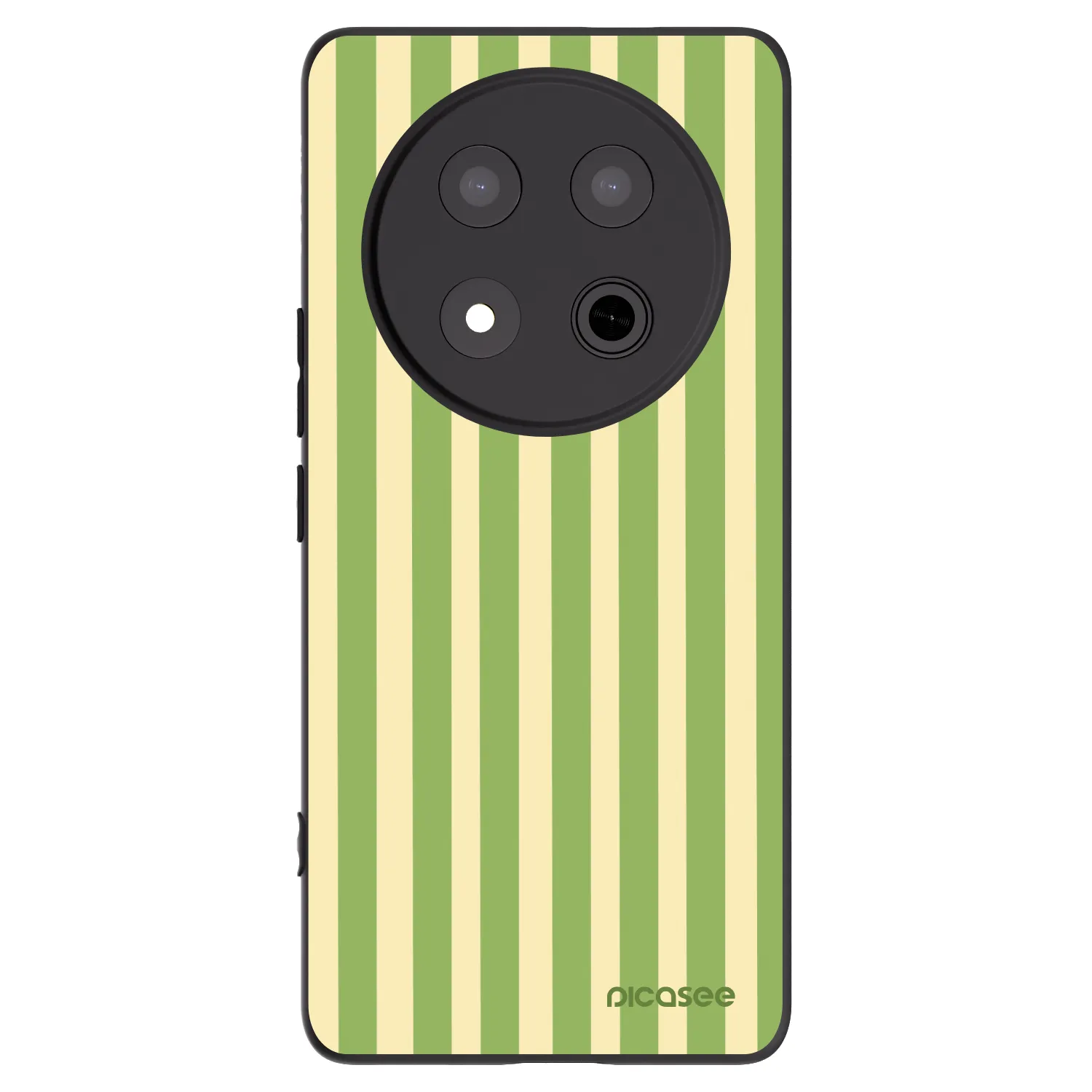 Picasee silikonski črni ovitek za Honor Magic7 Lite 5G - Lines Matcha