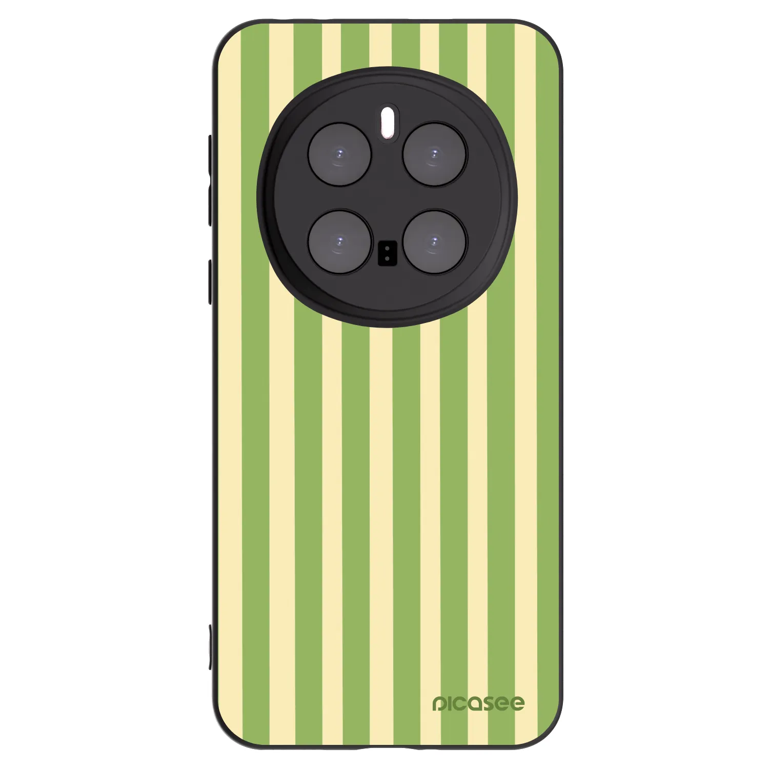 Picasee silikonski črni ovitek za Honor Magic7 Pro 5G - Lines Matcha