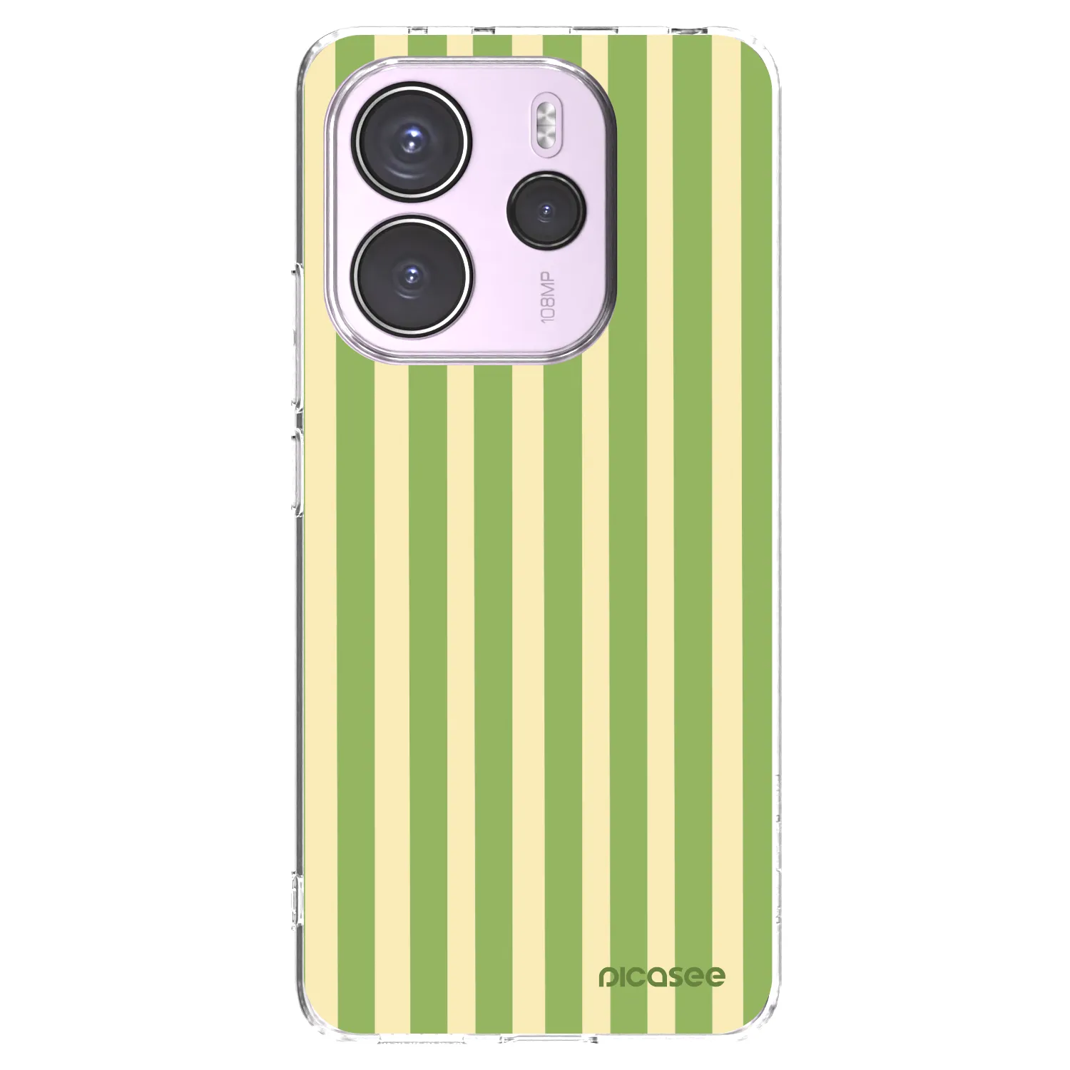 Picasee silikonski prozorni ovitek za Xiaomi Redmi Note 14 4G - Lines Matcha